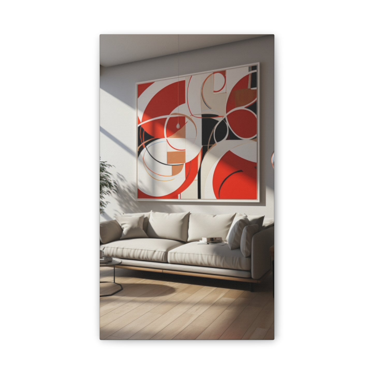 Crimson Elegance: A Symphony of Sophistication Canvas Print