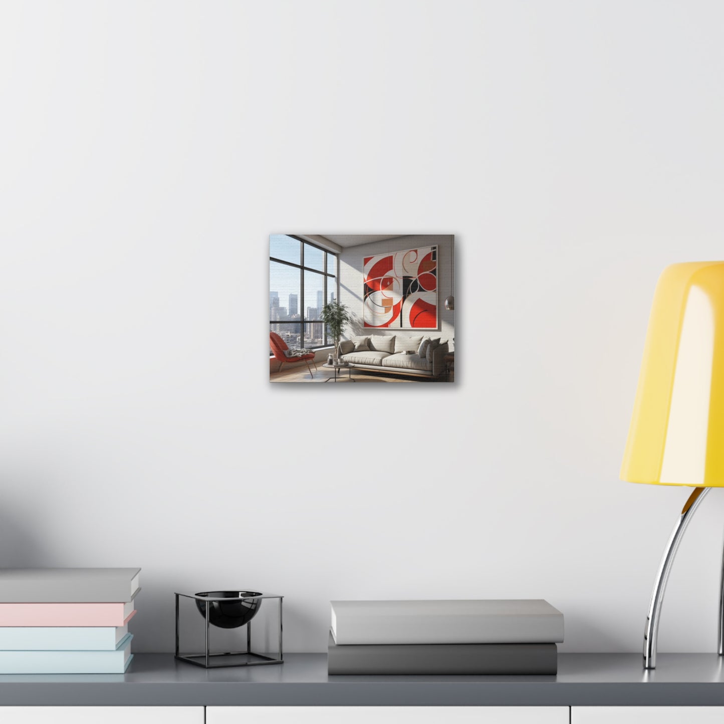 Crimson Elegance: A Symphony of Sophistication Canvas Print