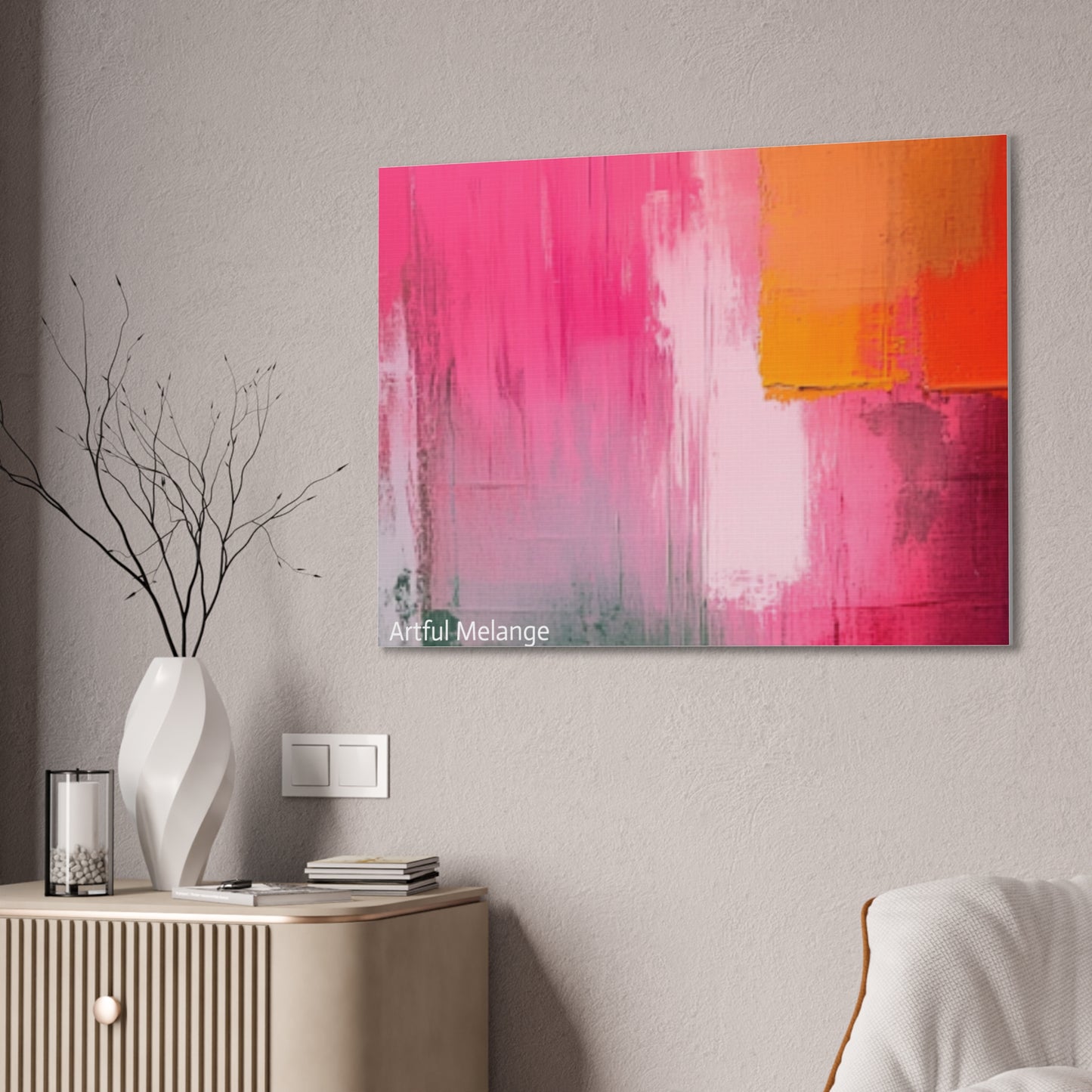 Acrylic Abstract Canvas Print - Richly Textured Artistry
