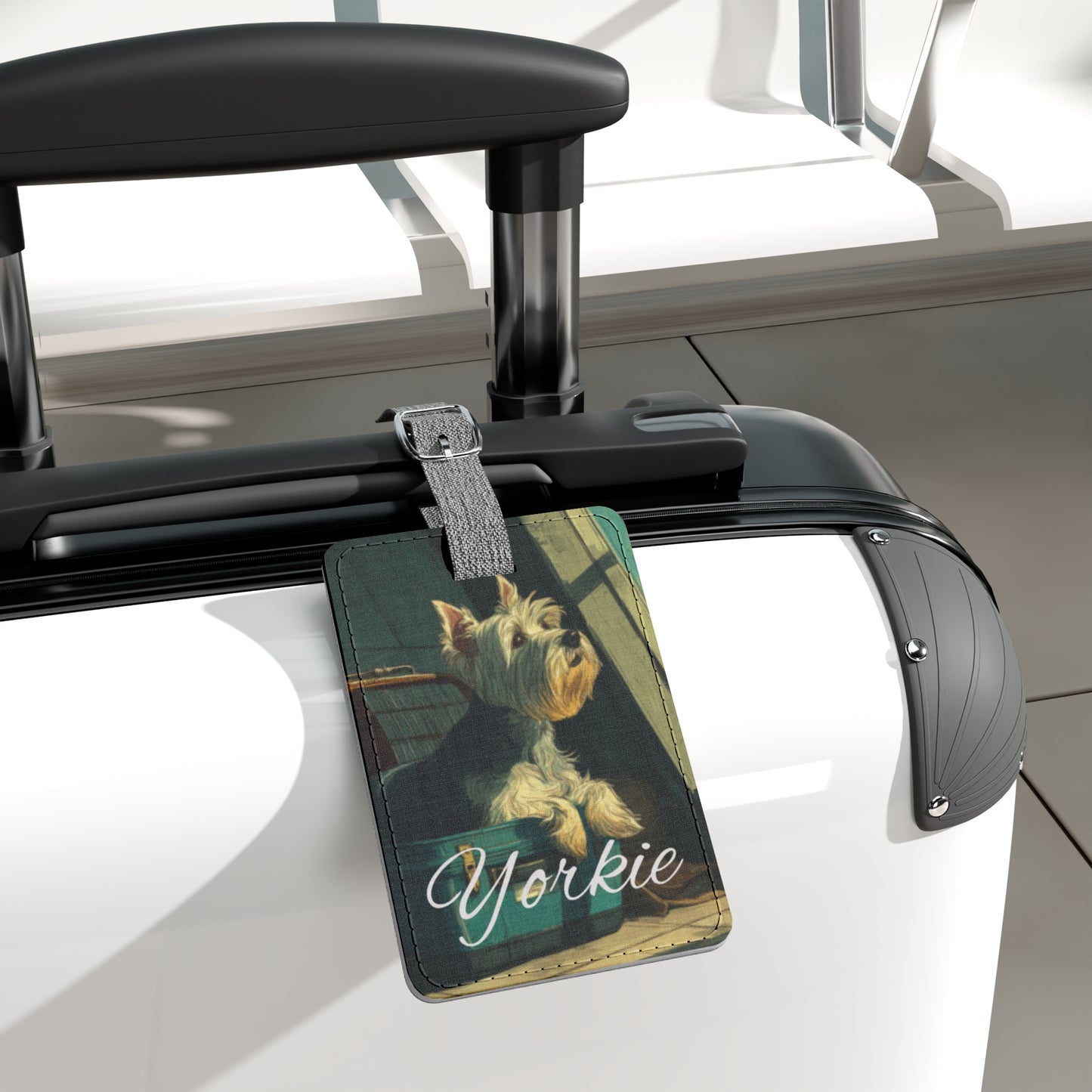 Pawfect Travels™ Pet-Inspired Luggage Tag, Yorkie 4 Rectangle