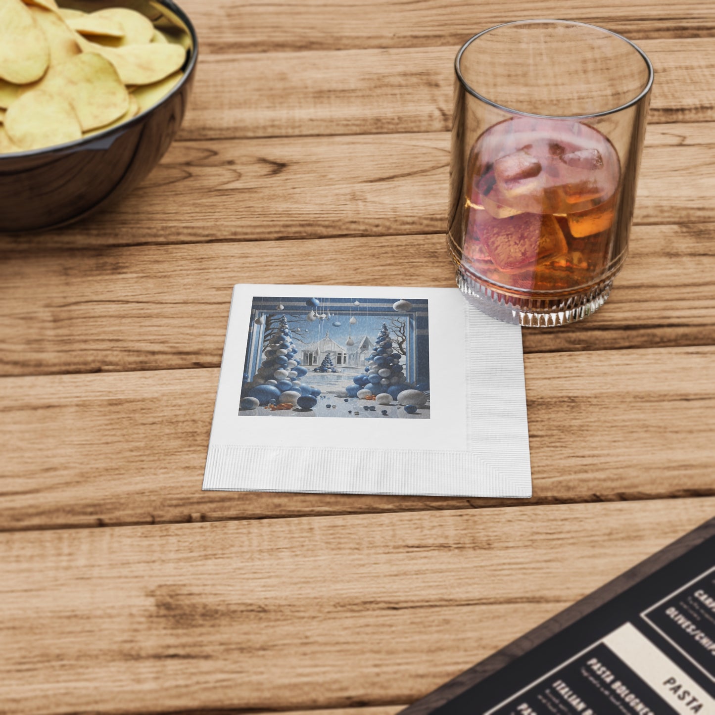 Dynamic Holiday Napkins for Sophisticated Living Spaces
