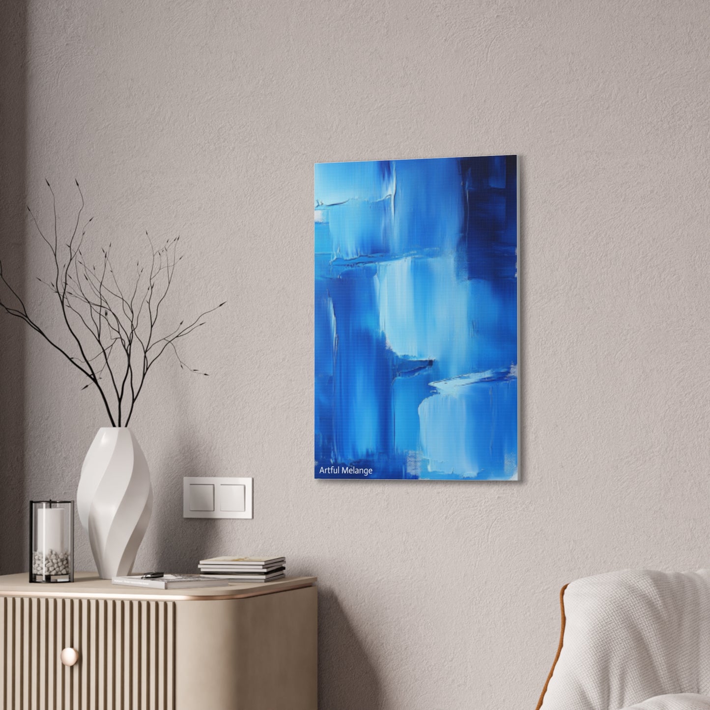 Acrylic Abstract Canvas Print - Richly Textured Artistry