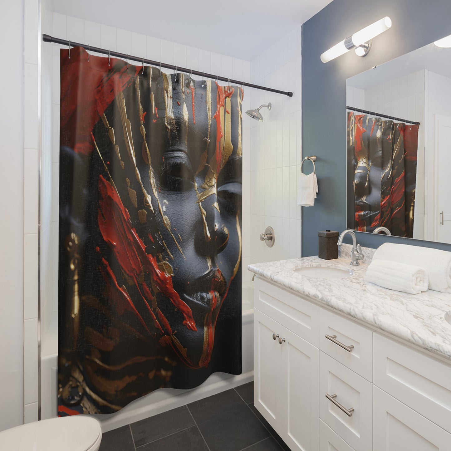 HeritageTapestry Afro Centric Shower Curtain