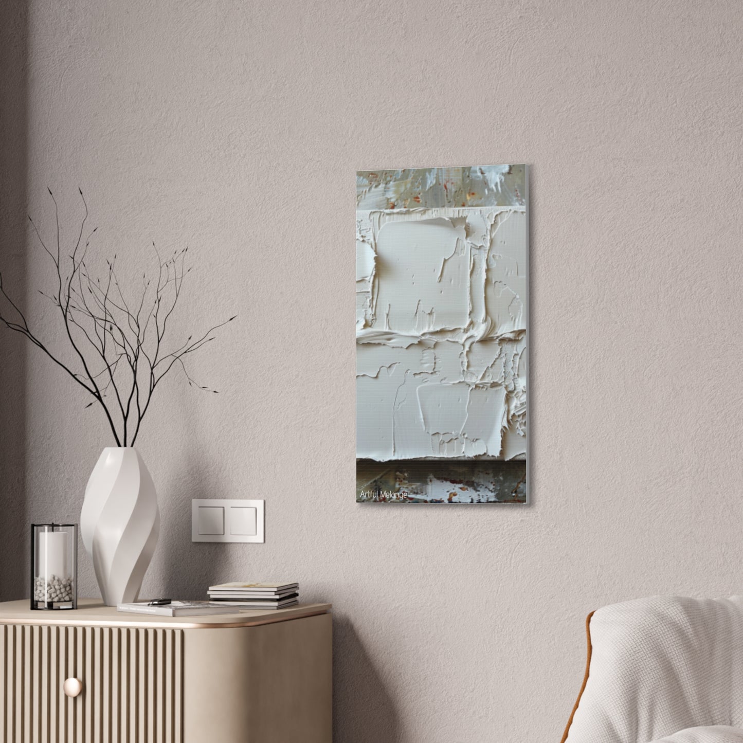 Primary Elegance: A Symphony of Sophistication Canvas Print