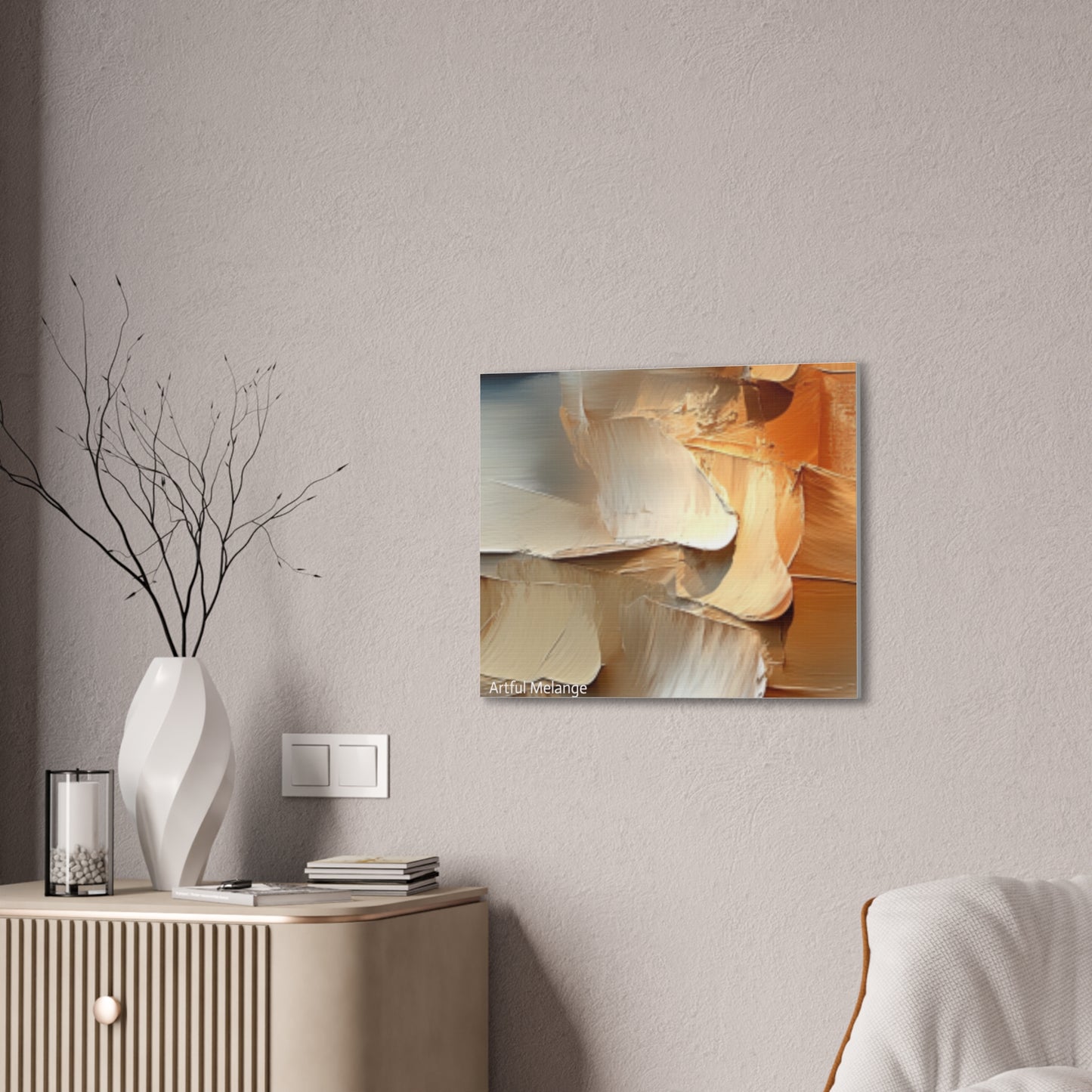 Acrylic Abstract Canvas Print - Richly Textured Artistry