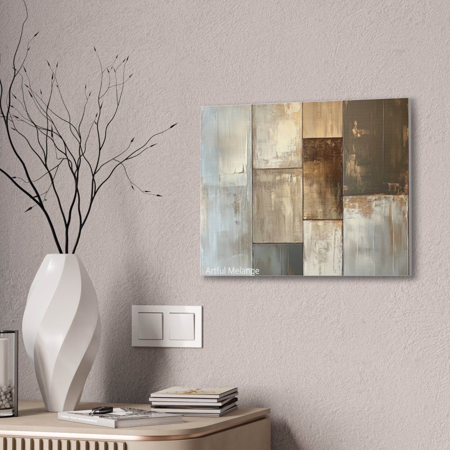 Acrylic Abstract Canvas Print - Richly Textured Artistry