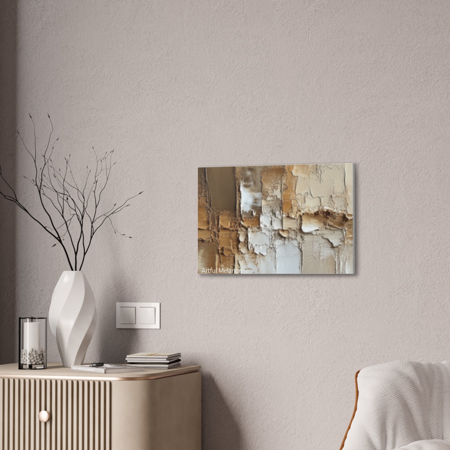 Acrylic Abstract Canvas Print - Richly Textured Artistry