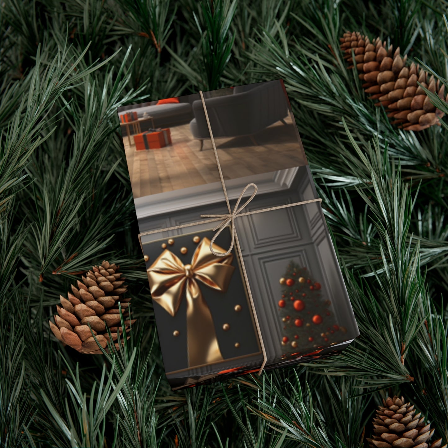 Elegant Gold Holiday Wrapping Paper Collection – Elevate Your Gifts with Sophisticated Style