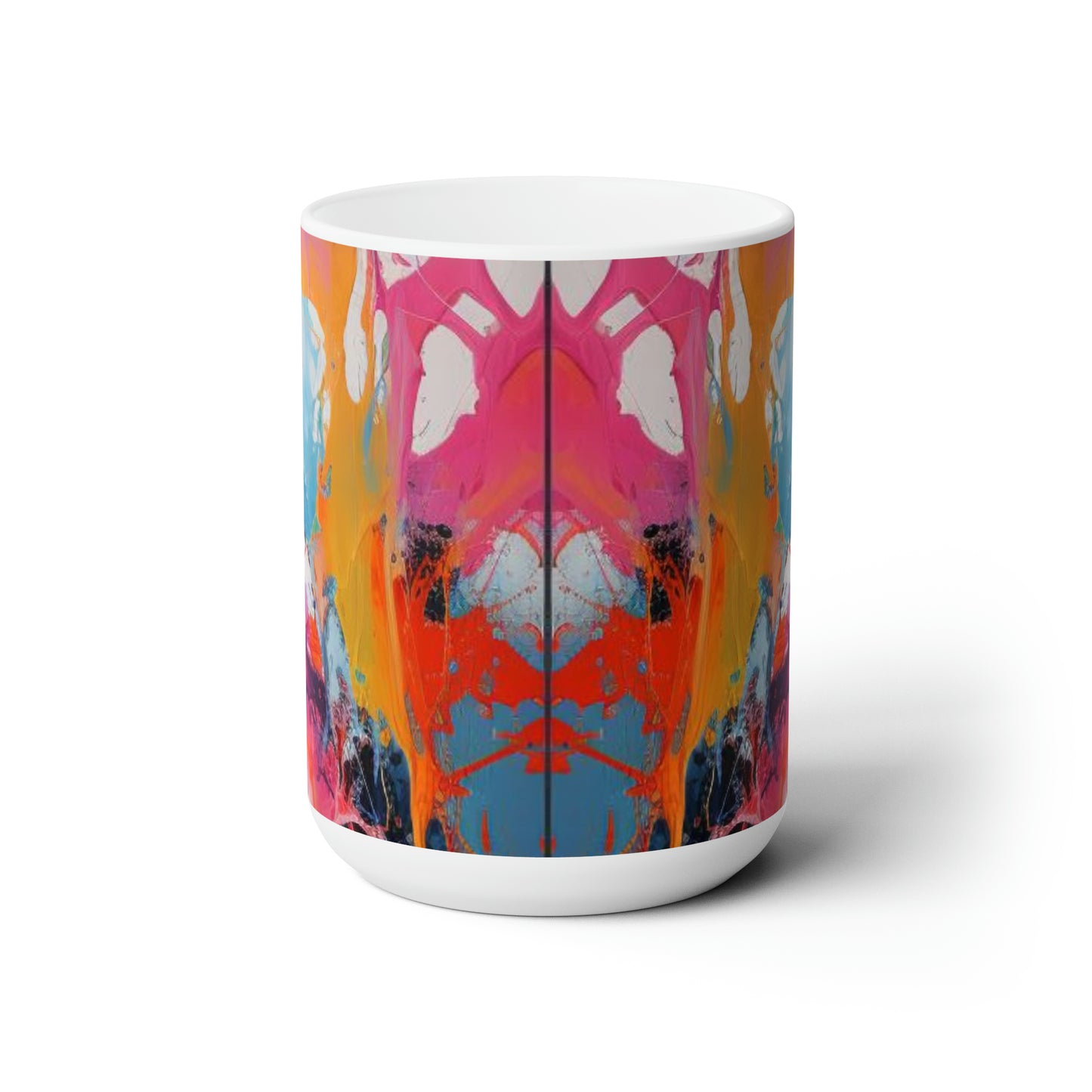 Artsy Abstract Ceramic Mug 15oz