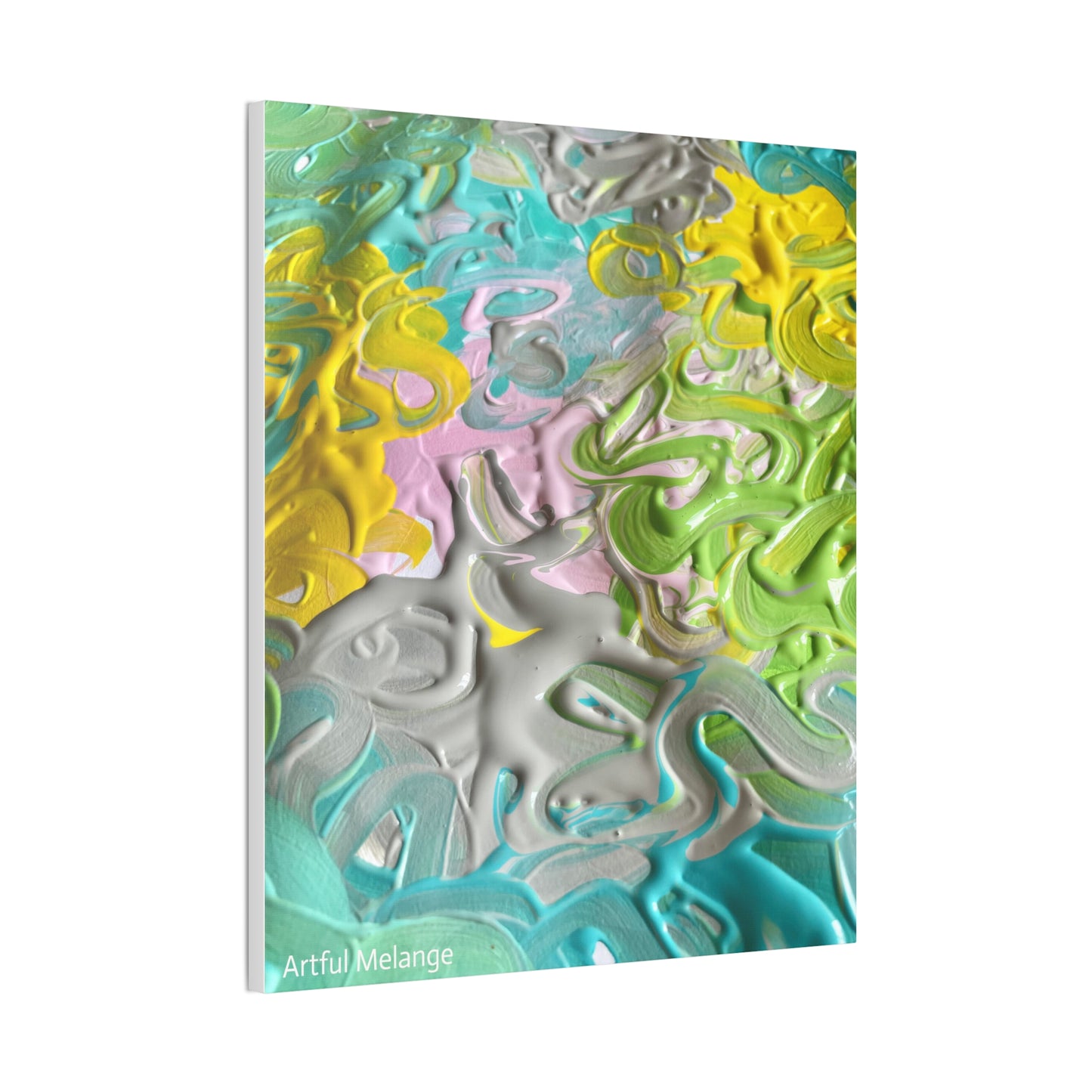 Acrylic Abstract Canvas Print - Richly Textured Artistry
