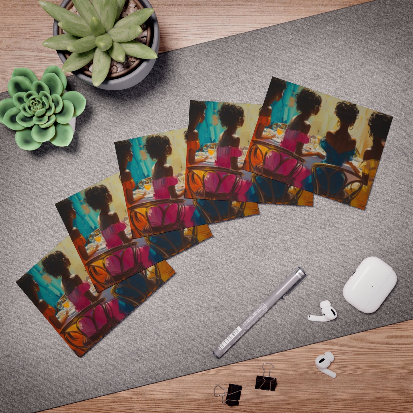 Mimosas and Melanin Note Card Set (5-Pack)