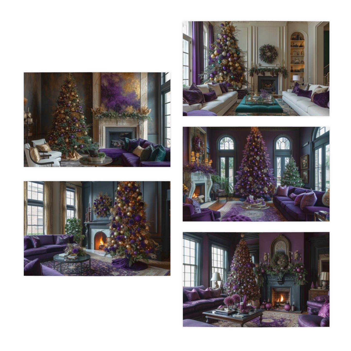 Big Easy Festivity Mardi Gras Note Card Set (5-Pack)