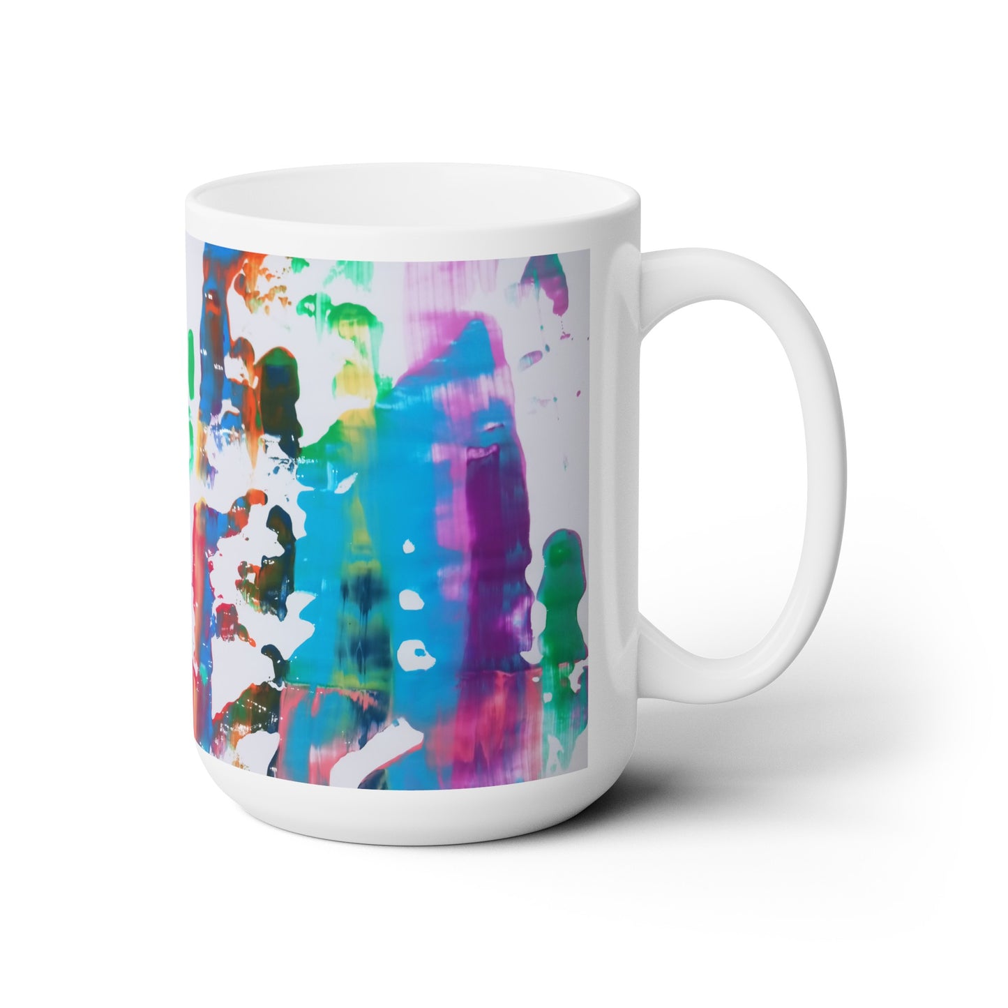 Artsy Abstract Ceramic Mug 15oz
