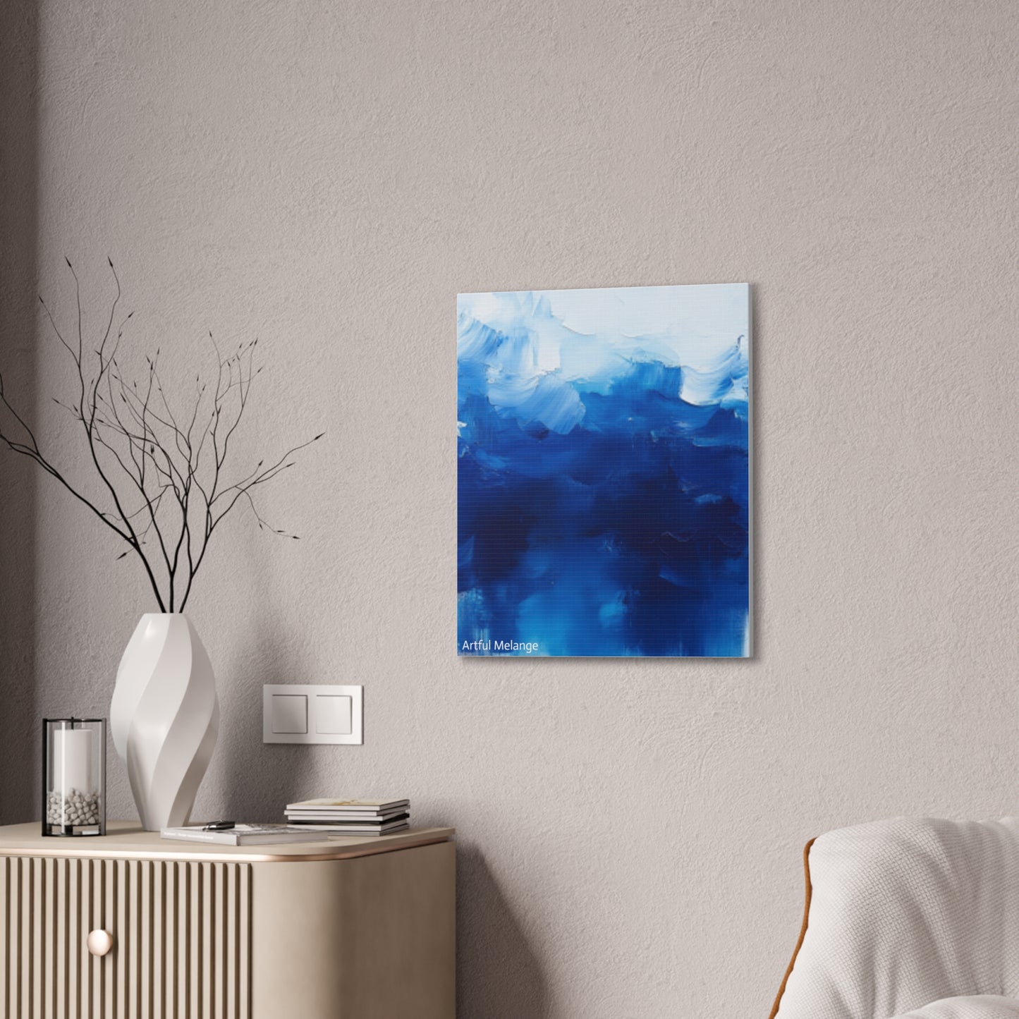 Acrylic Abstract Canvas Print - Richly Textured Artistry