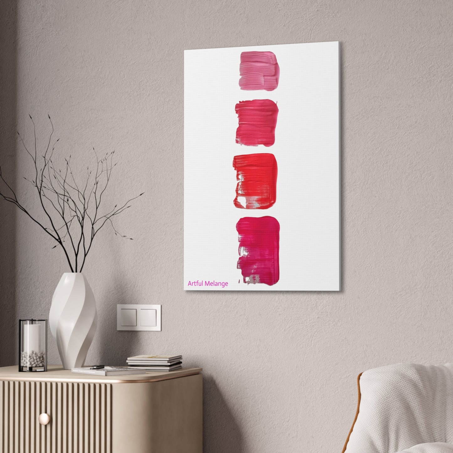 Acrylic Abstract Canvas Print - Richly Textured Artistry