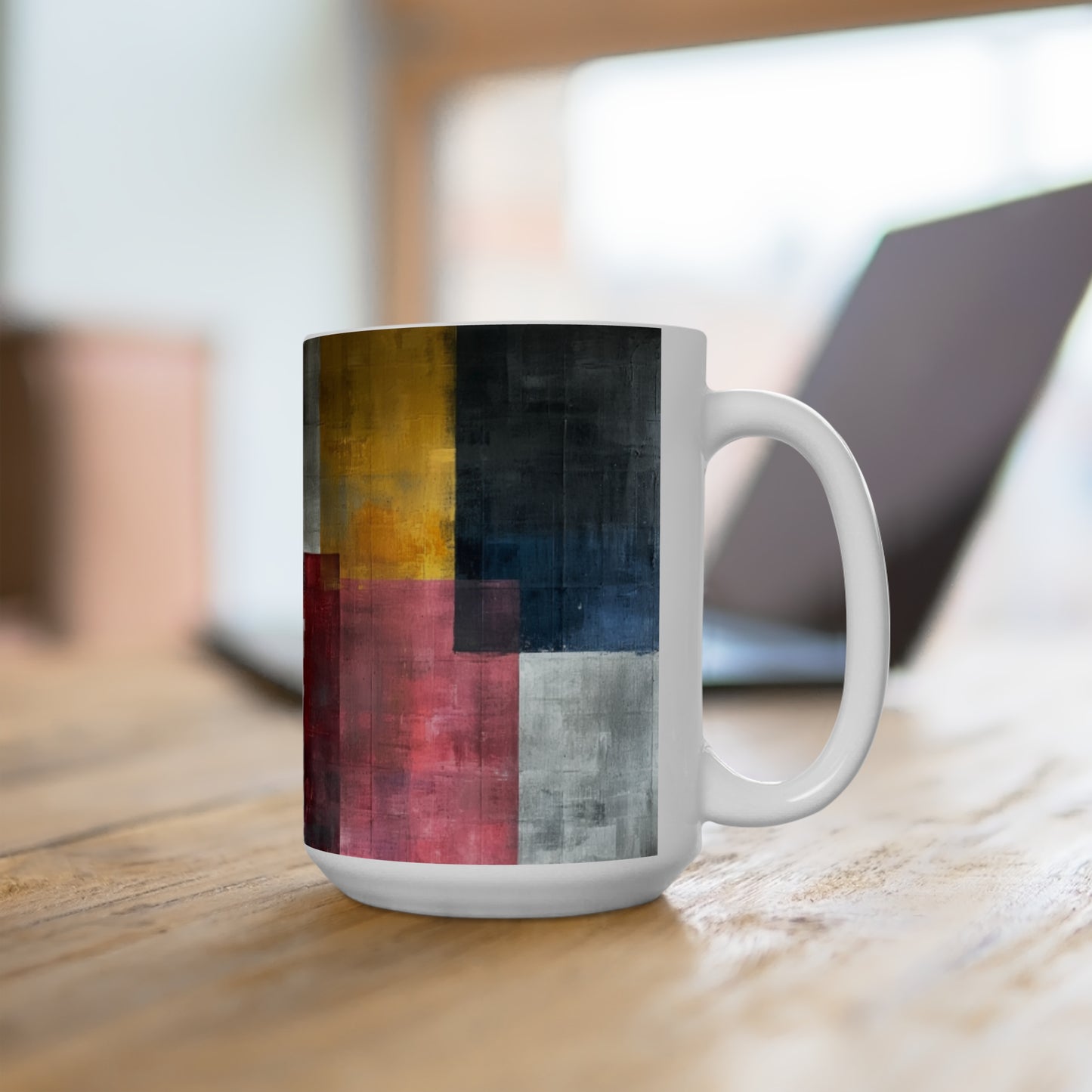 Artsy Abstract Ceramic Mug 15oz