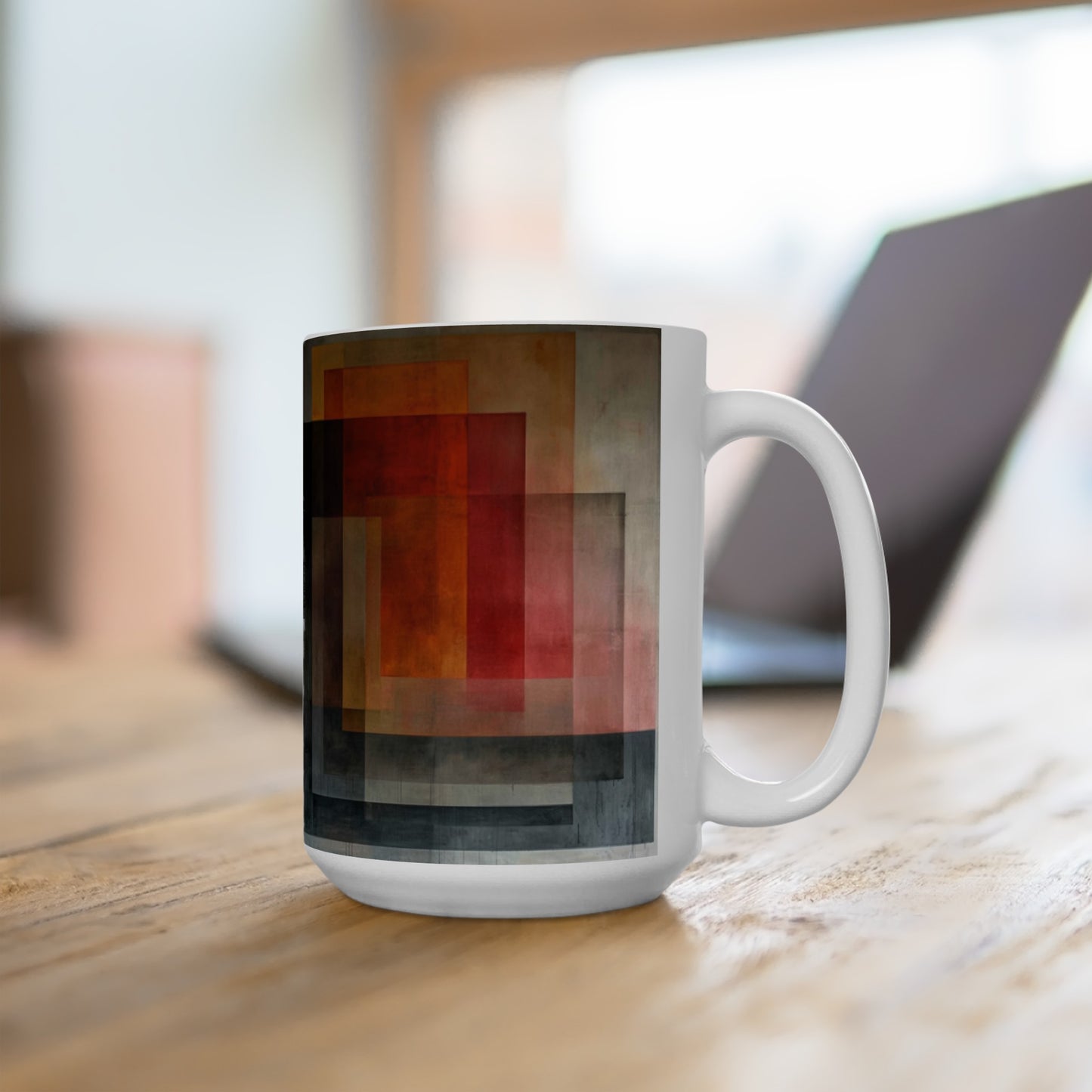Artsy Abstract Ceramic Mug 15oz