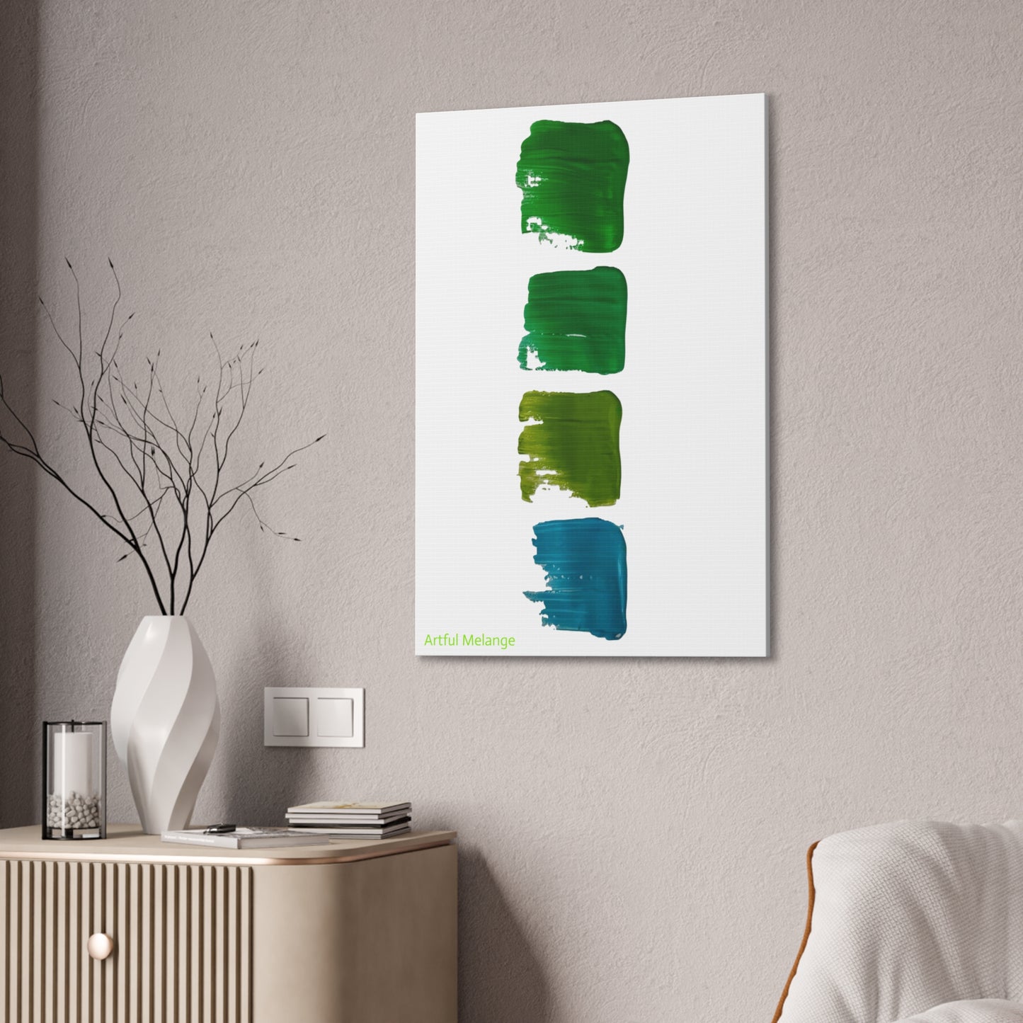 Acrylic Abstract Canvas Print - Richly Textured Artistry