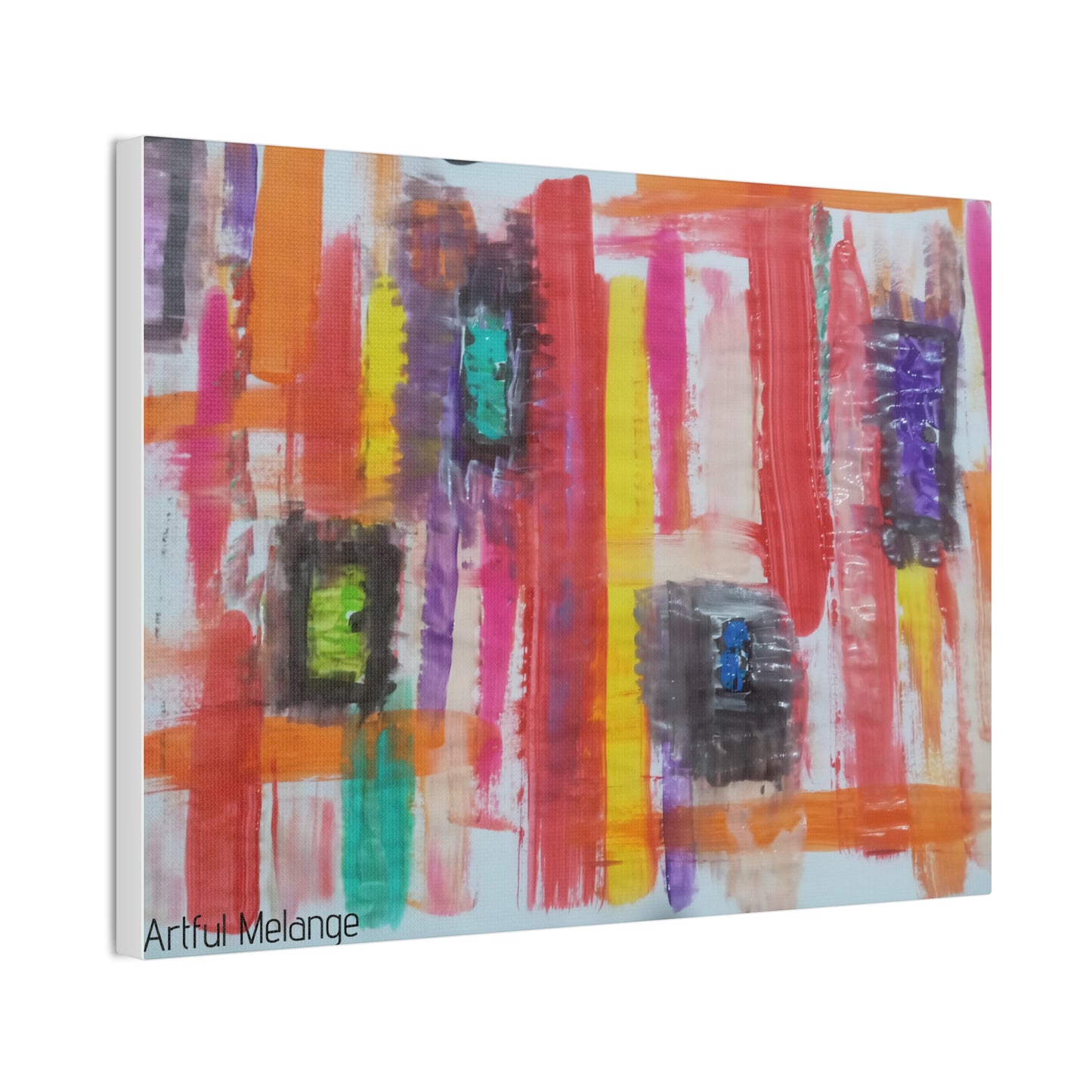 Primary Elegance: A Symphony of Sophistication Canvas Print