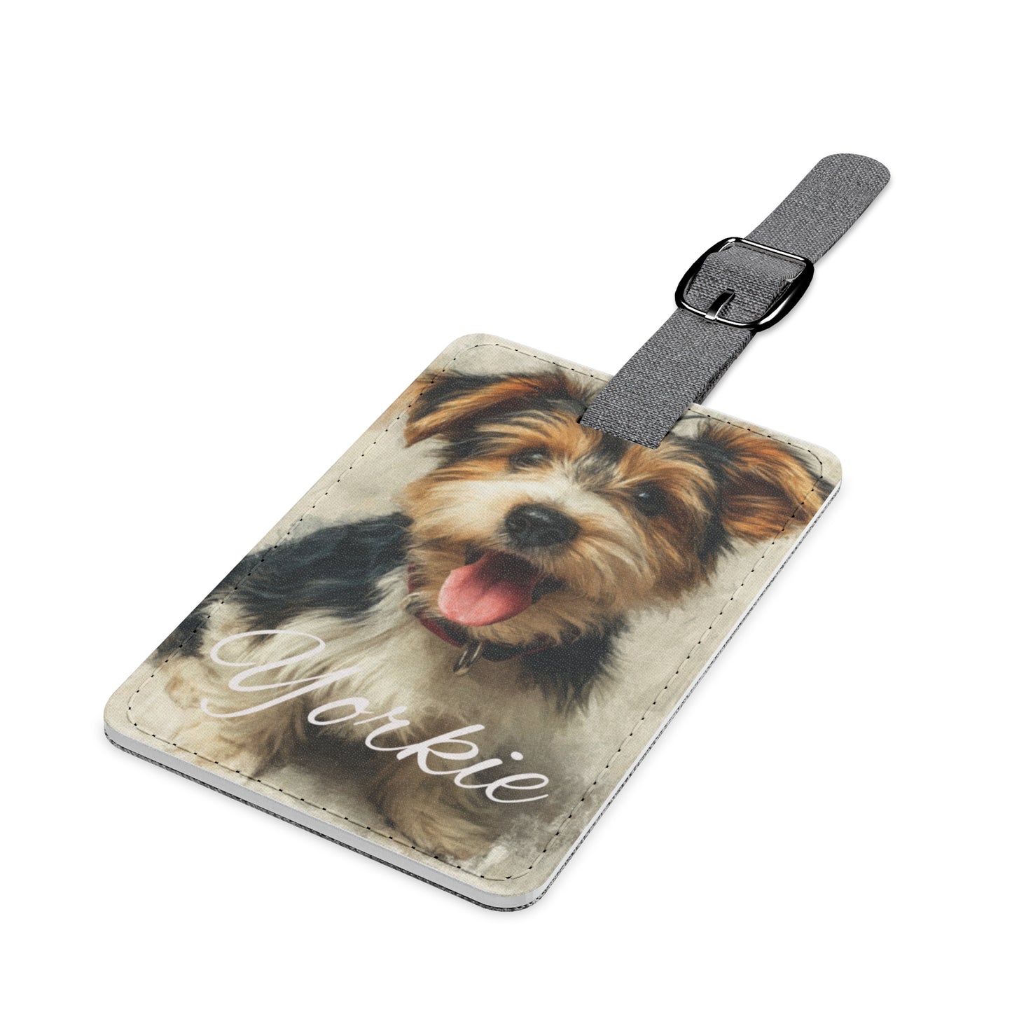 Pawfect Travels™ Pet-Inspired Luggage Tag, Yorkie 3 Rectangle