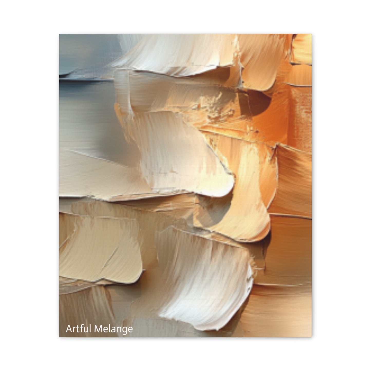 Acrylic Abstract Canvas Print - Richly Textured Artistry