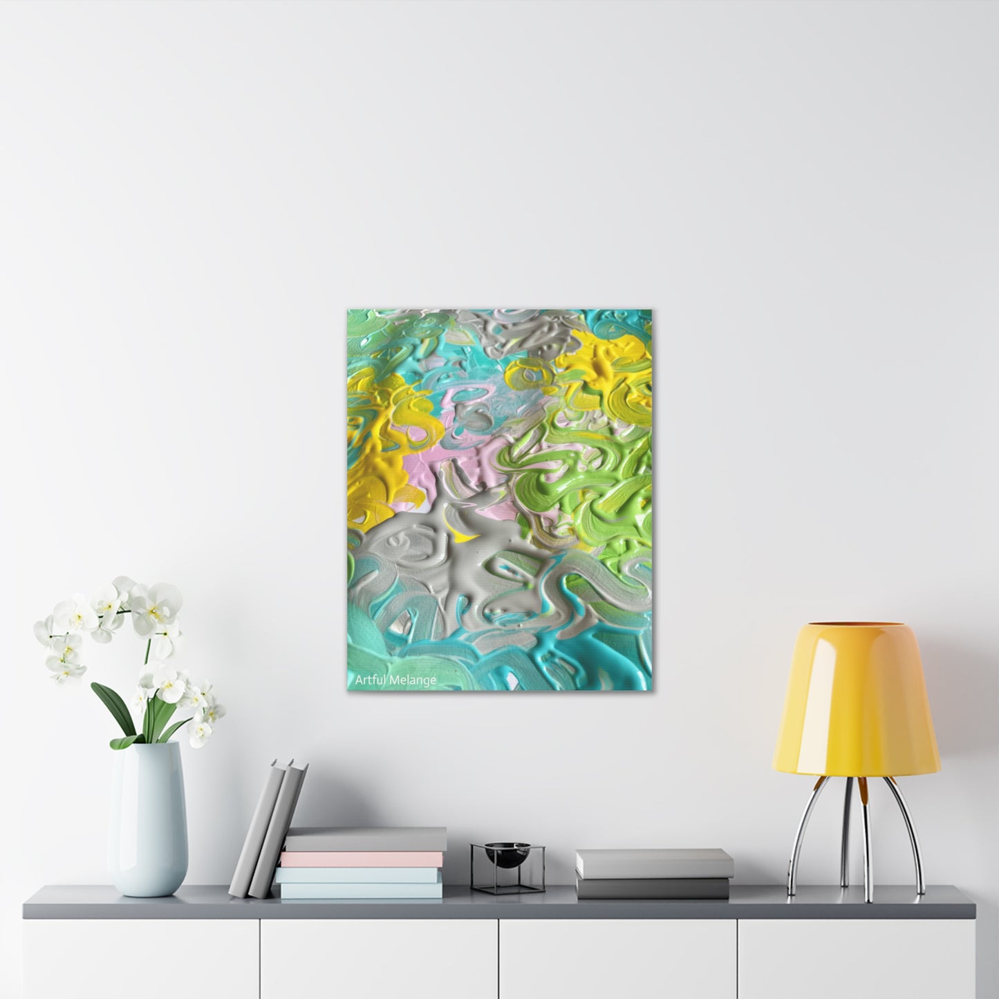 Acrylic Abstract Canvas Print - Richly Textured Artistry