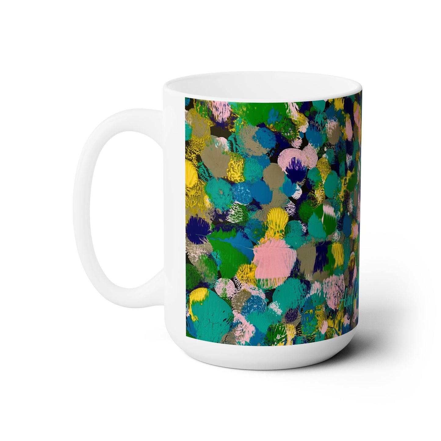 Artsy Abstract Ceramic Mug 15oz
