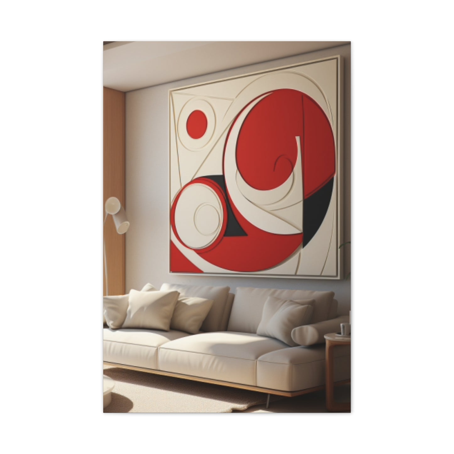 Crimson Elegance: A Symphony of Sophistication Canvas Print