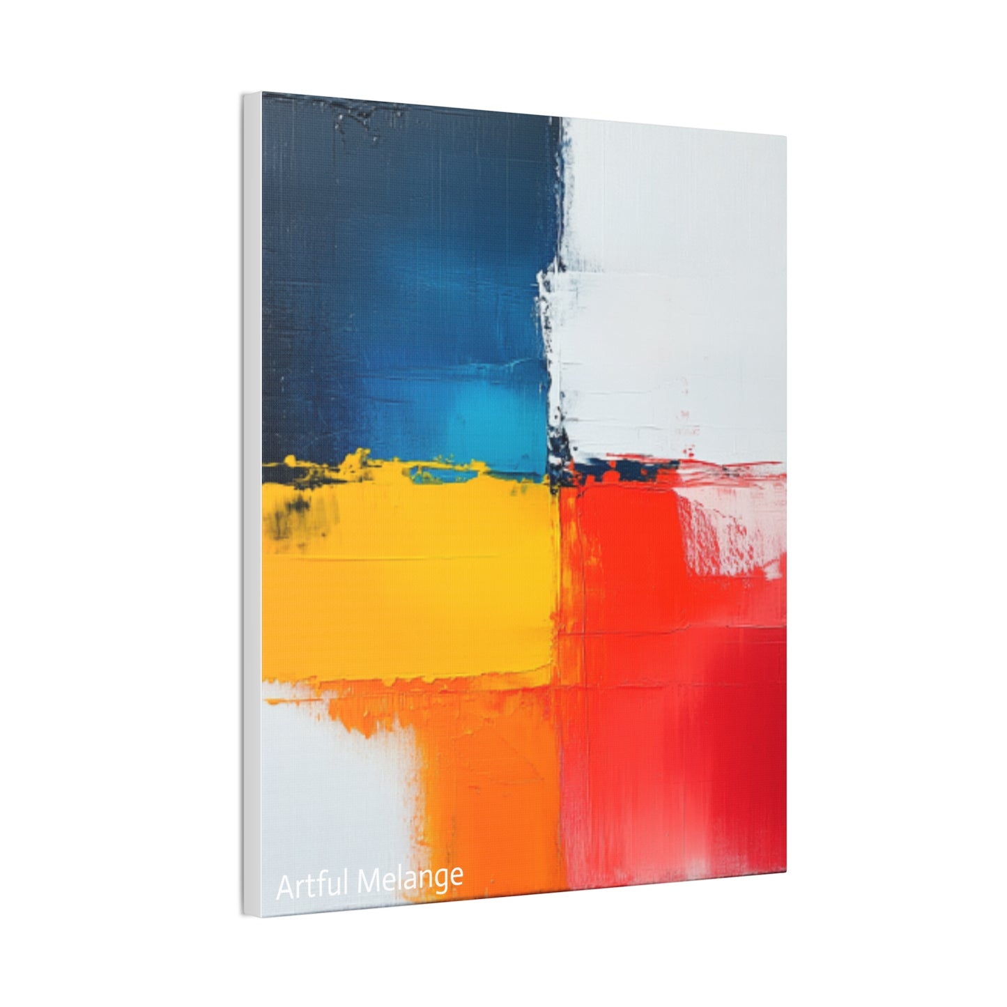 Acrylic Abstract Canvas Print - Richly Textured Artistry