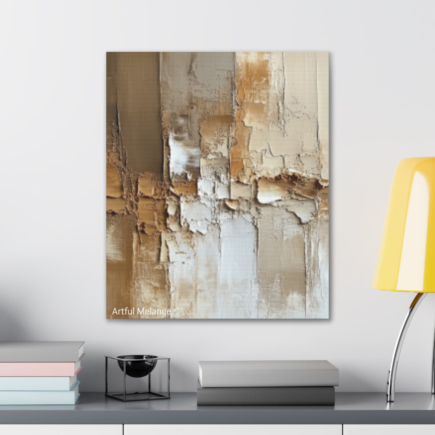 Acrylic Abstract Canvas Print - Richly Textured Artistry