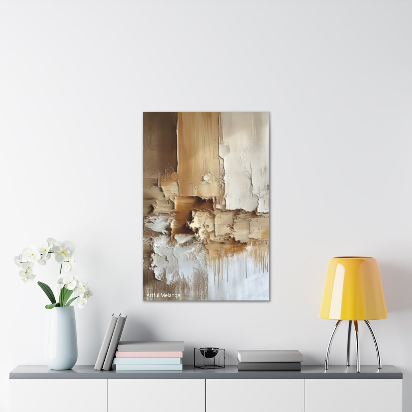 Acrylic Abstract Canvas Print - Richly Textured Artistry