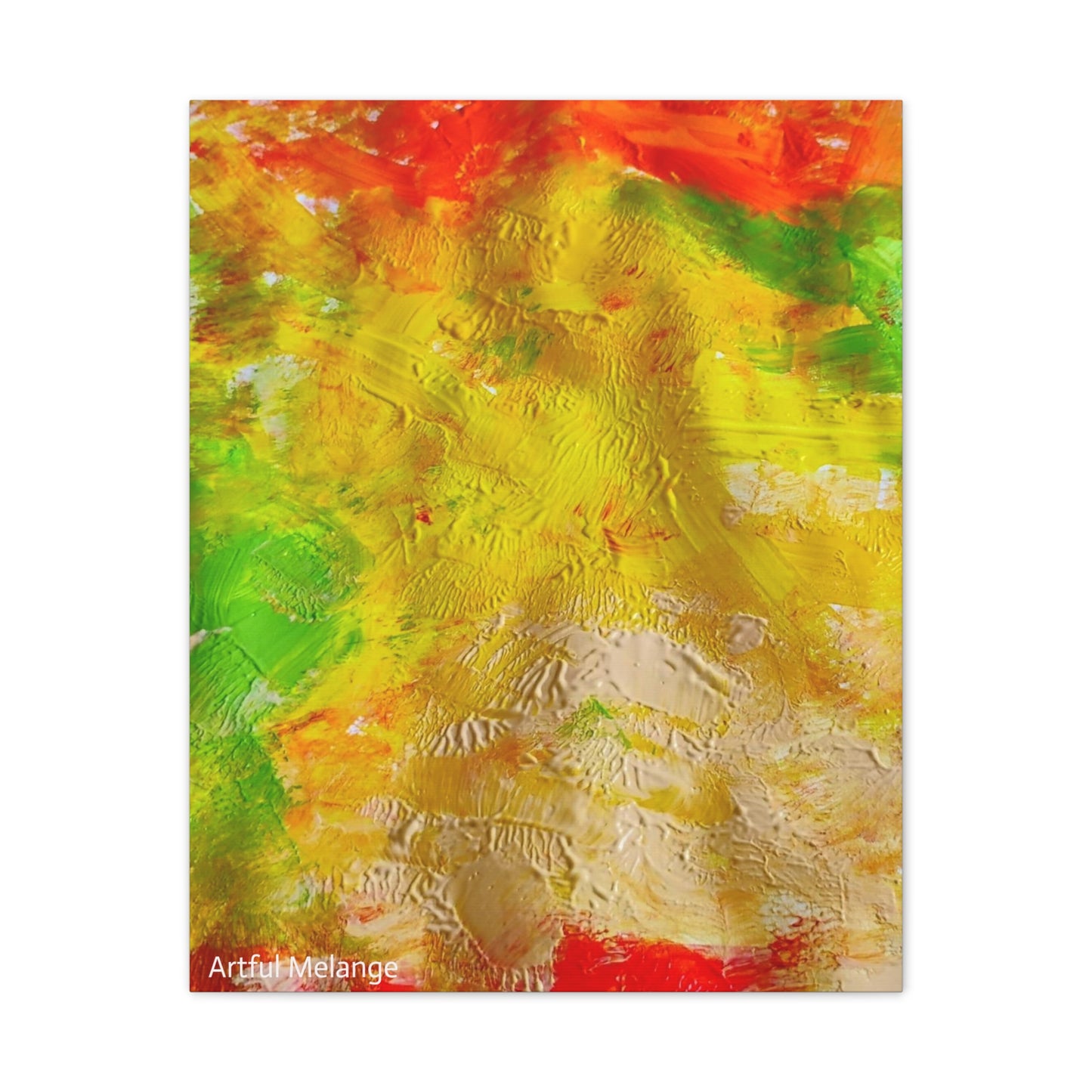 Acrylic Abstract Canvas Print - Richly Textured Artistry