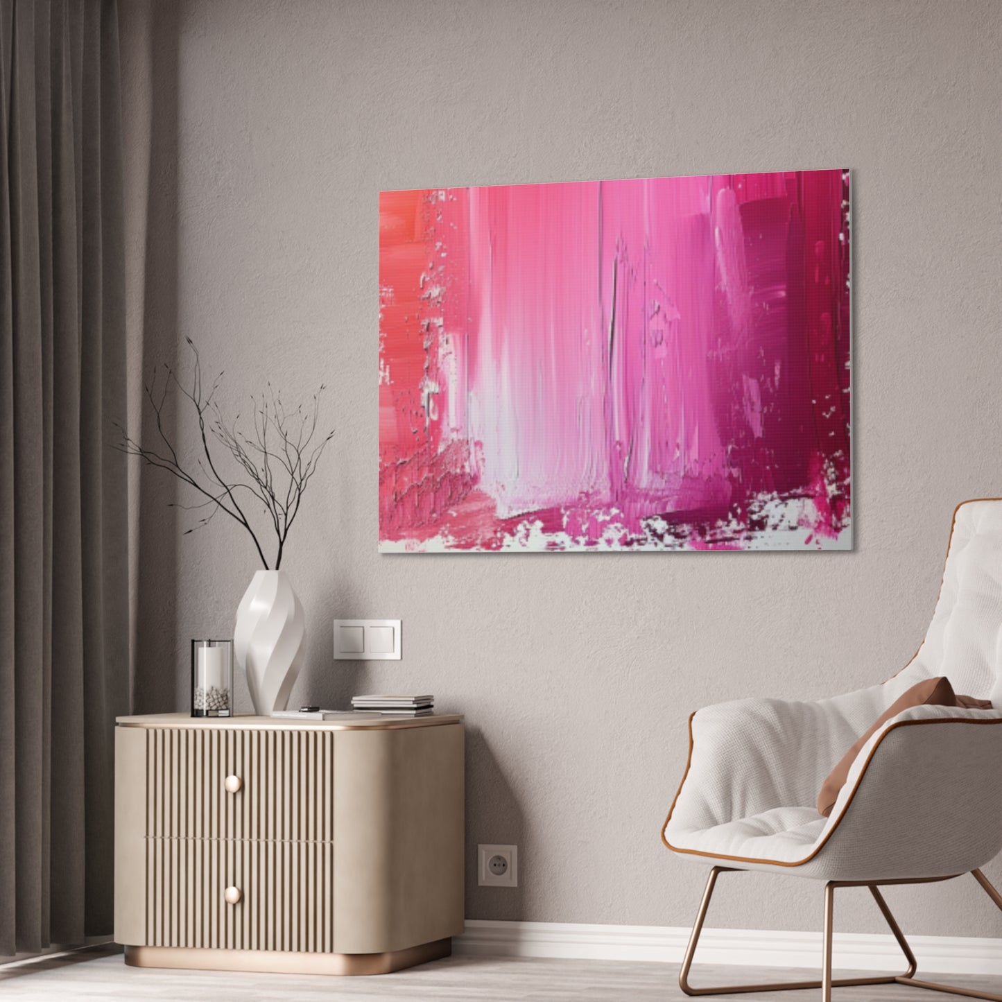 In The Pink: A Symphony of Sophistication Canvas Print