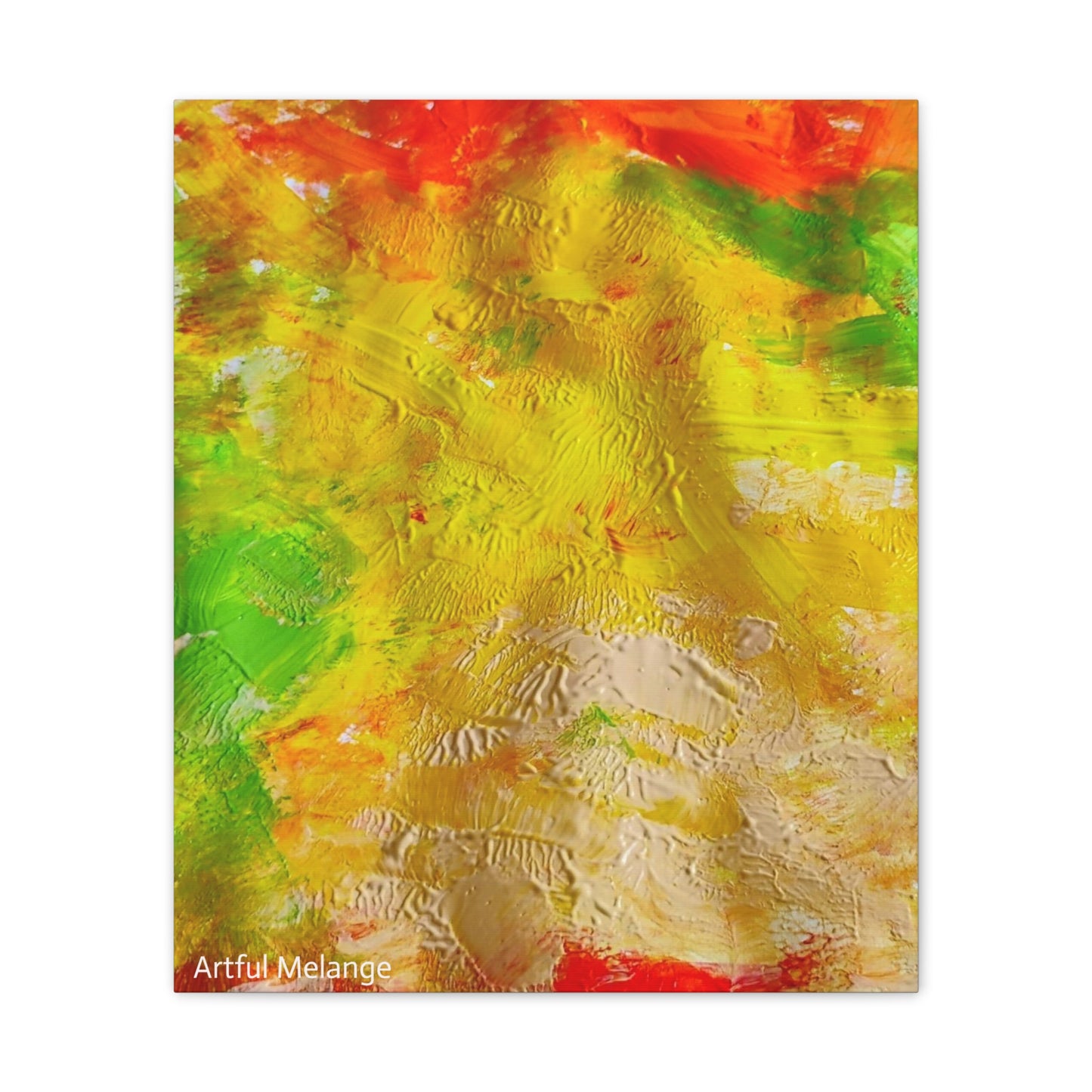 Acrylic Abstract Canvas Print - Richly Textured Artistry