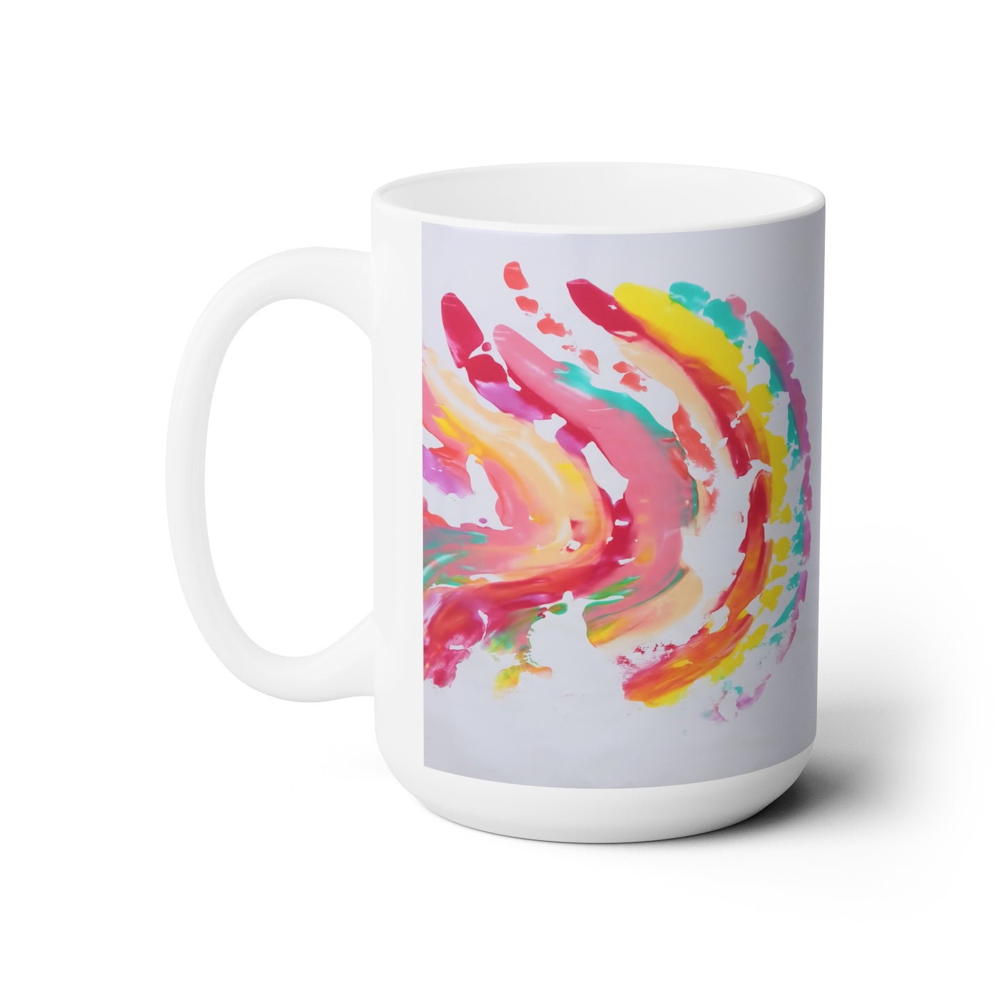 Artsy Abstract Ceramic Mug 15oz