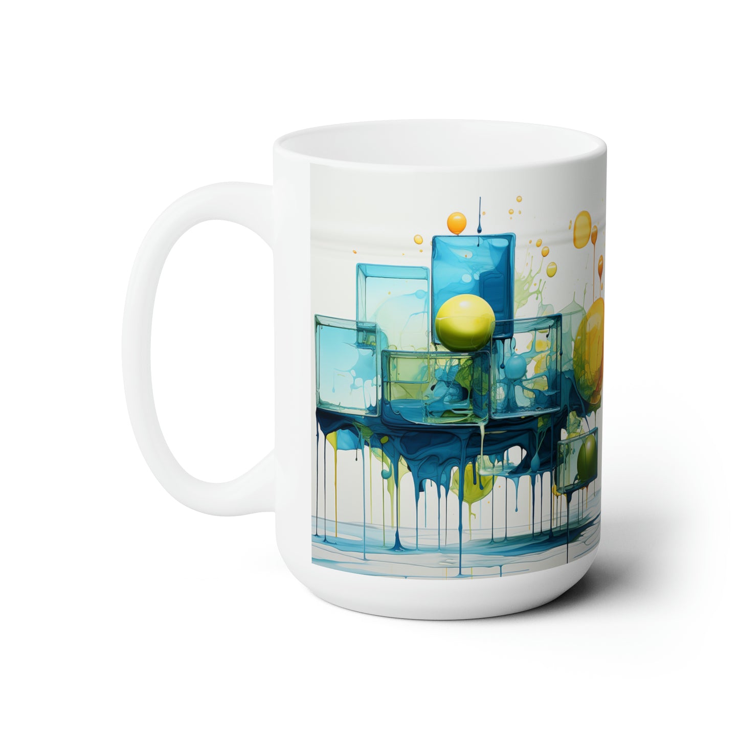 Artsy Abstract Ceramic Mug 15oz
