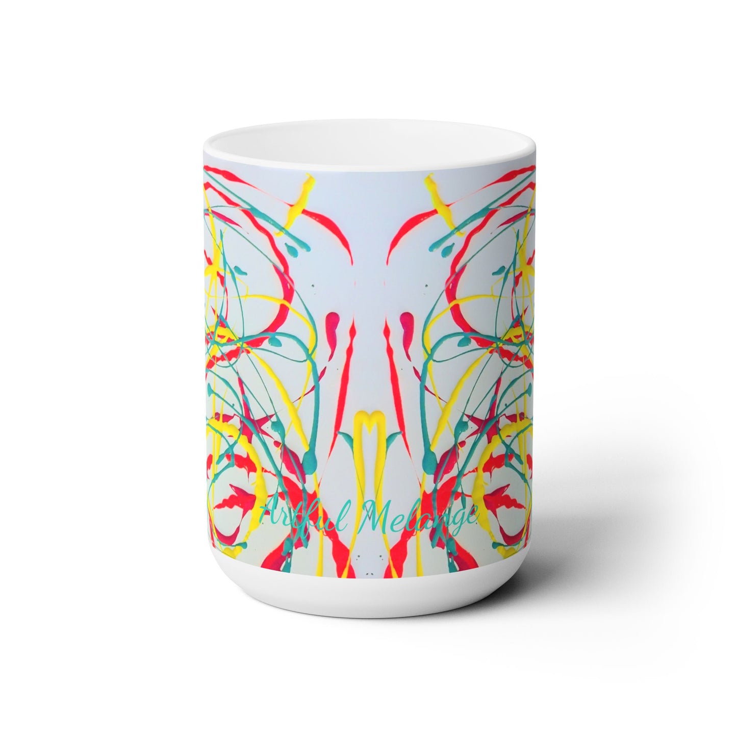 Artsy Abstract Ceramic Mug 15oz