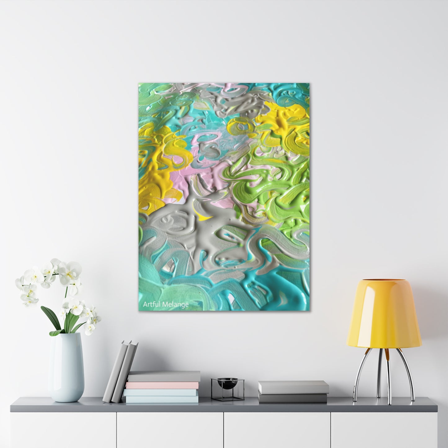 Acrylic Abstract Canvas Print - Richly Textured Artistry