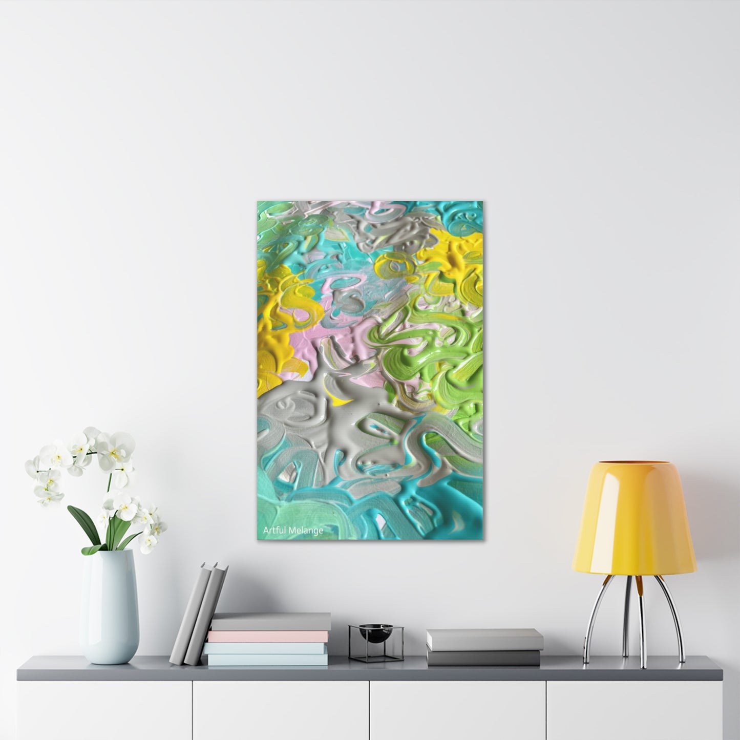 Acrylic Abstract Canvas Print - Richly Textured Artistry