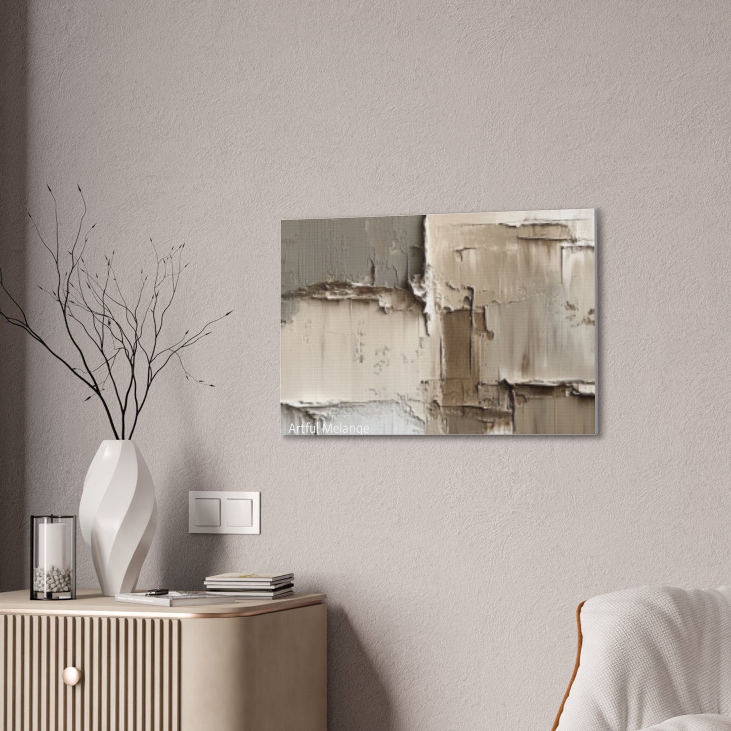 Acrylic Abstract Canvas Print - Richly Textured Artistry