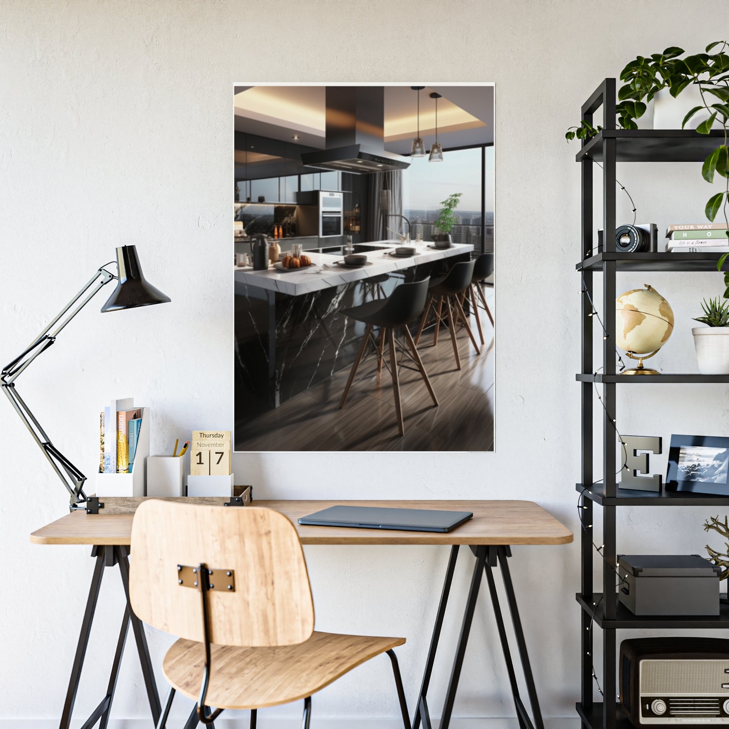 High-End Modern Kitchen Poster