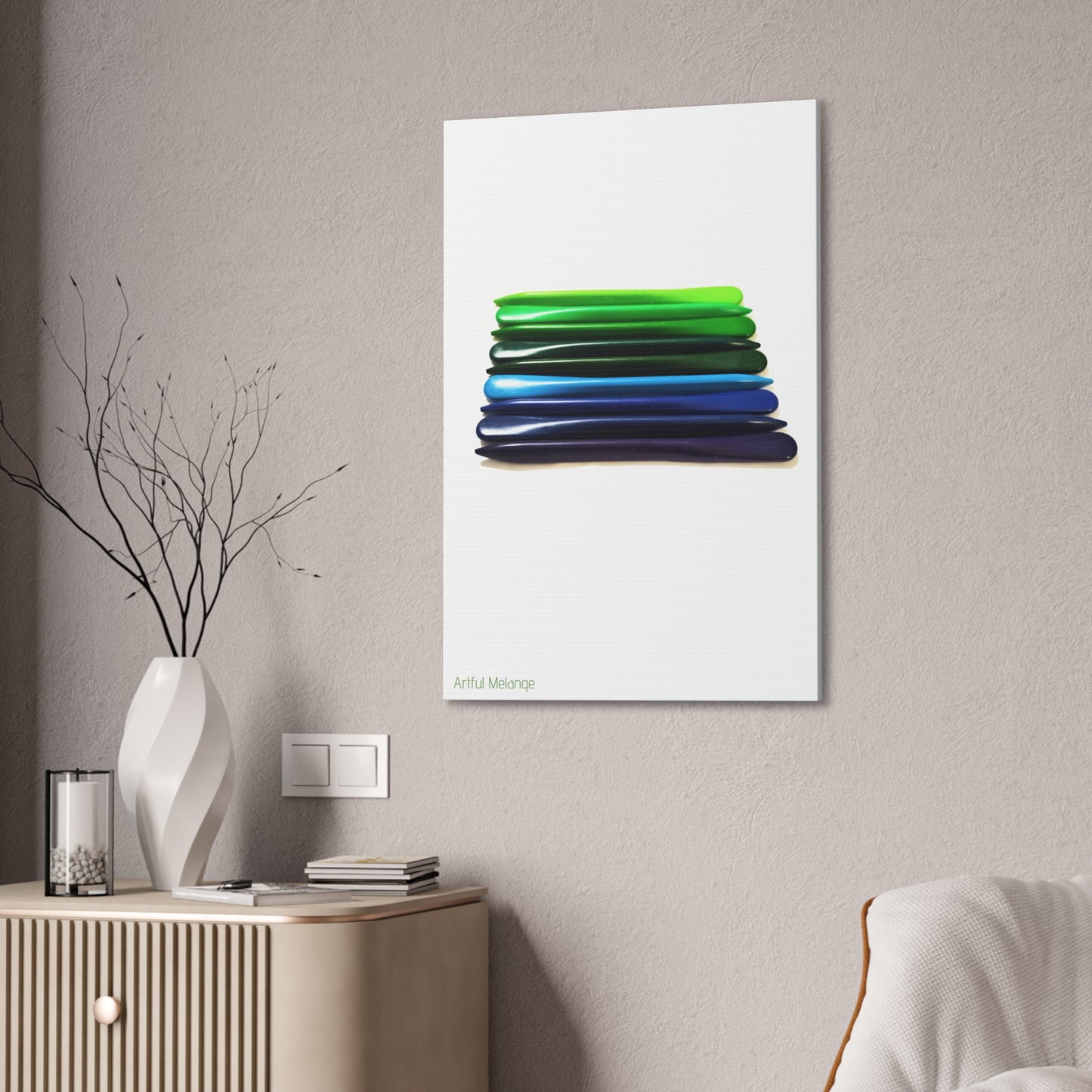 Spectrum Stacks: A Colorful Daydream in Posters and Canvas Prints
