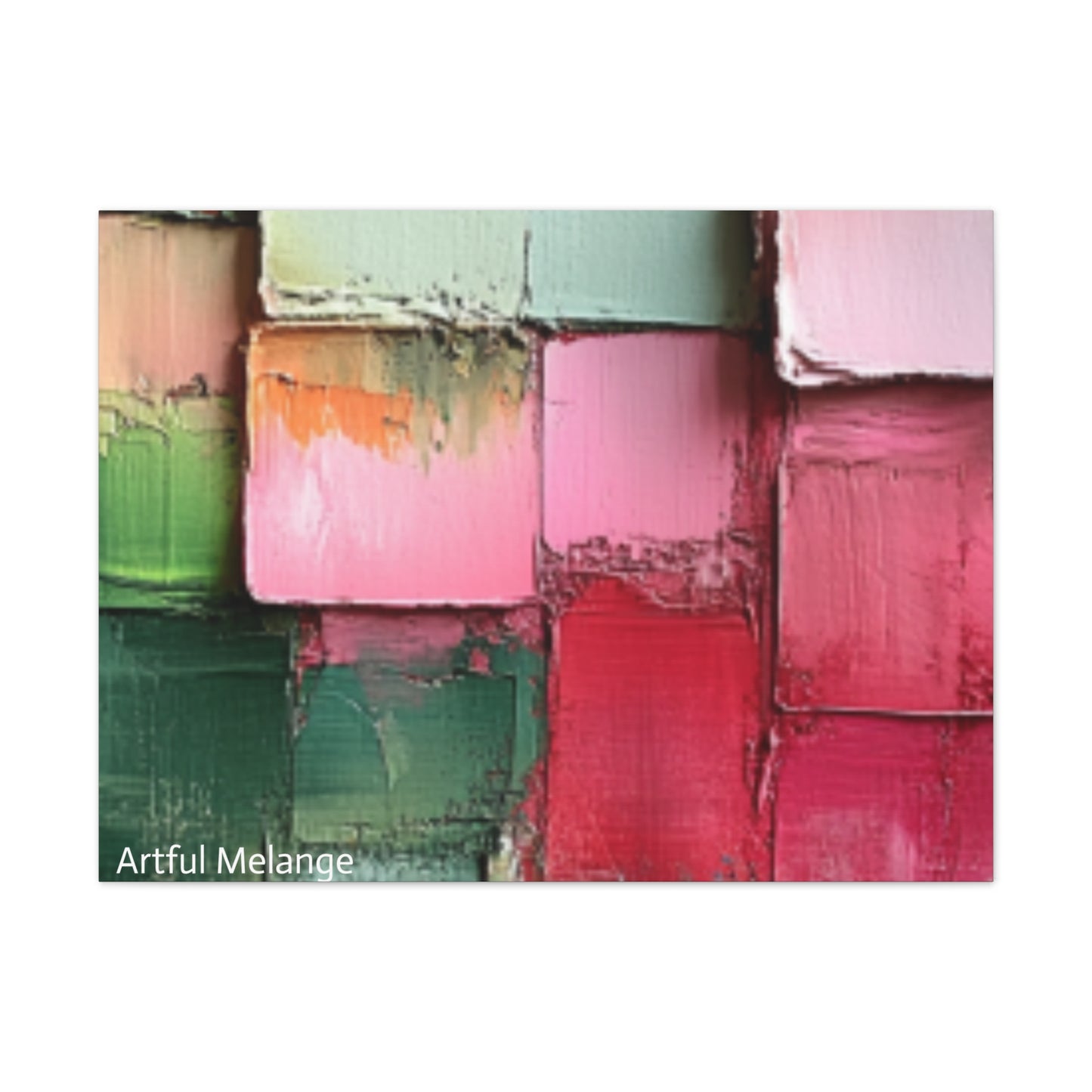Acrylic Abstract Canvas Print - Richly Textured Artistry