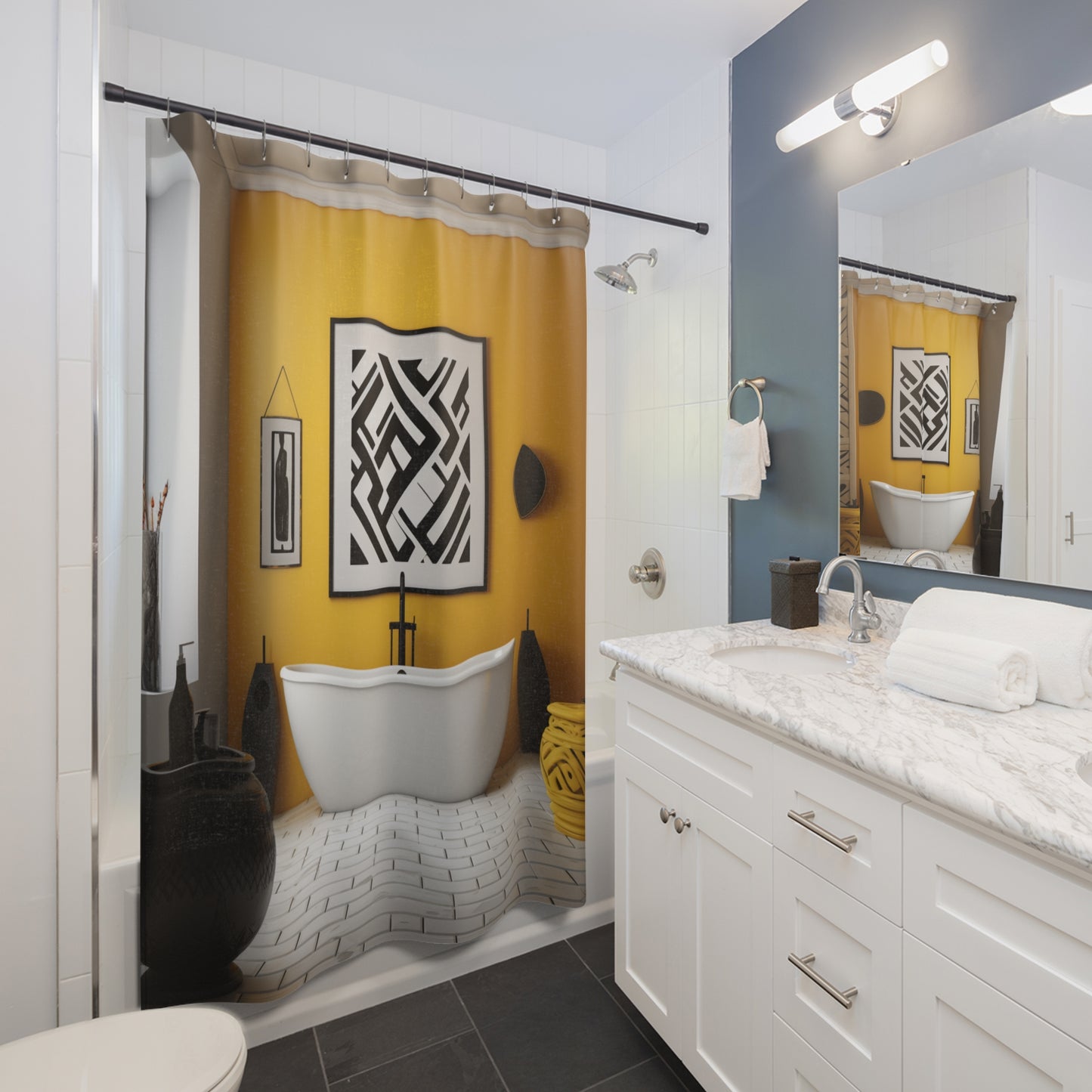 HeritageTapestry Afro Centric Shower Curtain