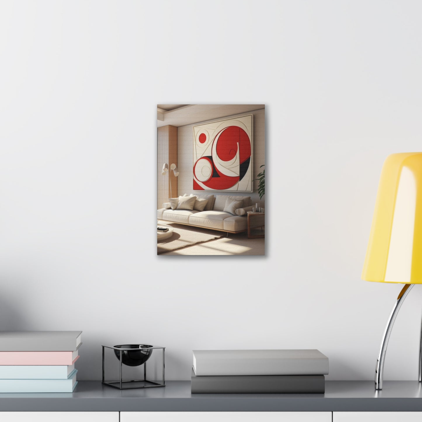 Crimson Elegance: A Symphony of Sophistication Canvas Print