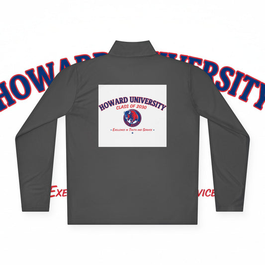 Howard University Legacy Unisex 1/4 Zip Pullover – Classic Solid Color HBCU Pride Collection/ Truth and Service