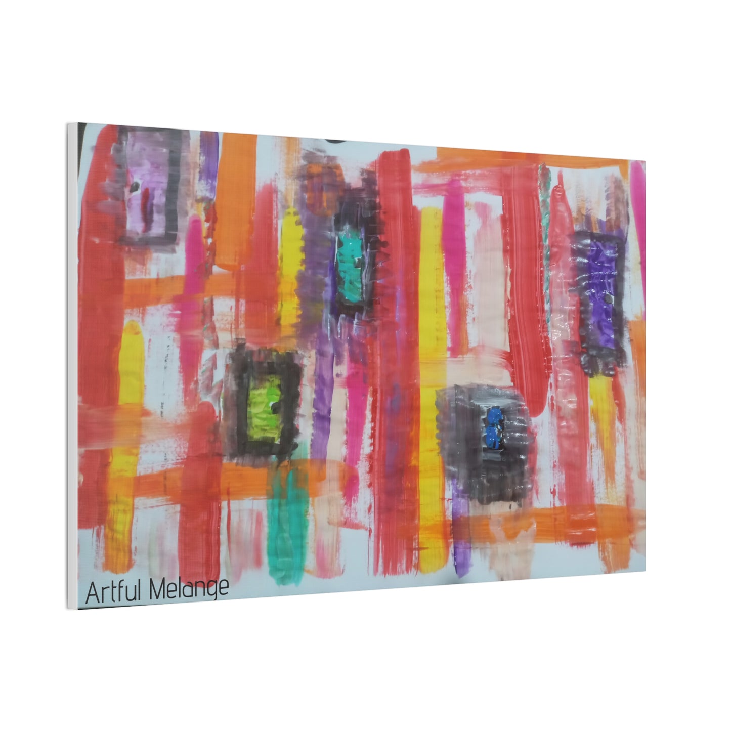 Primary Elegance: A Symphony of Sophistication Canvas Print