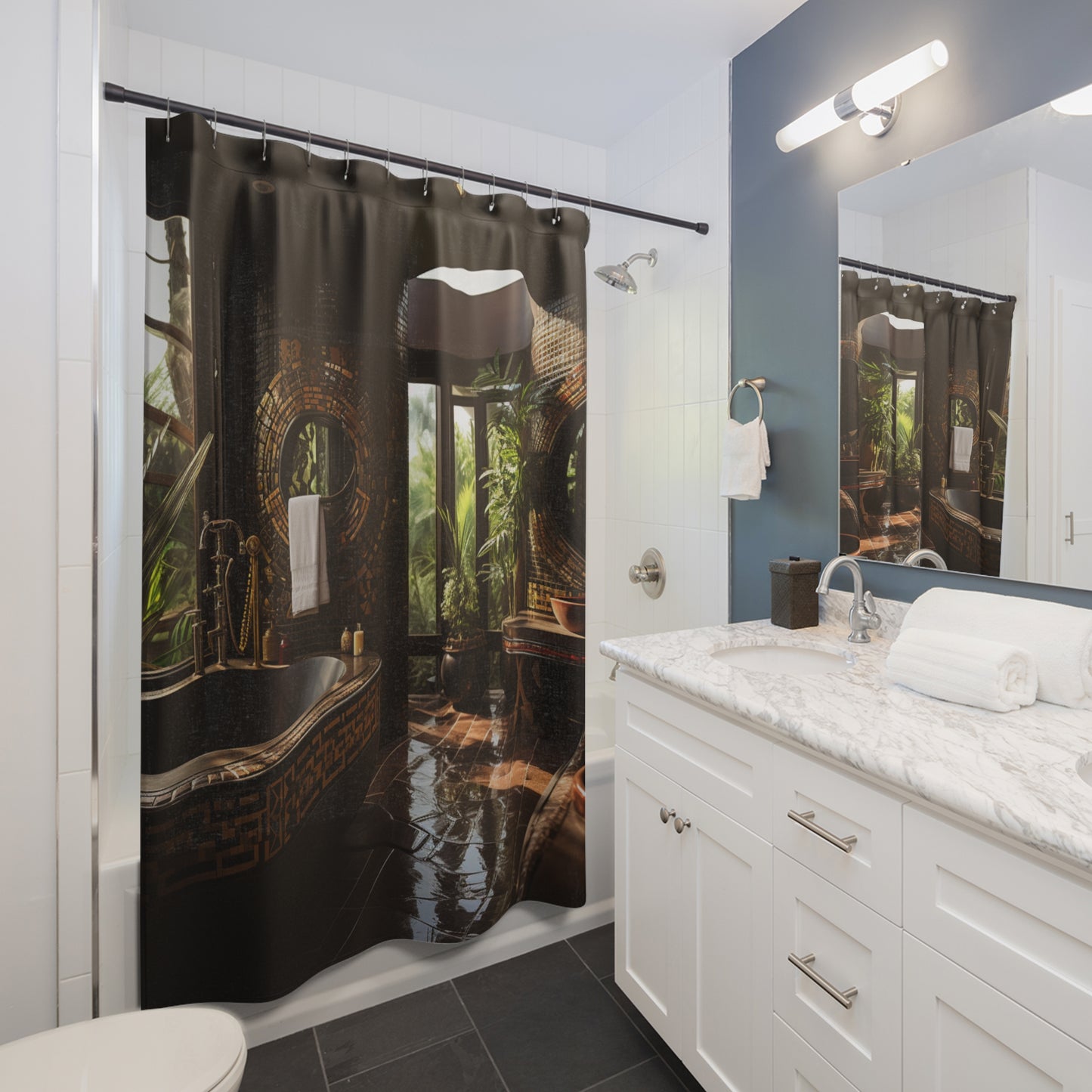 Heritage Tapestry Afro Centric Shower Curtain