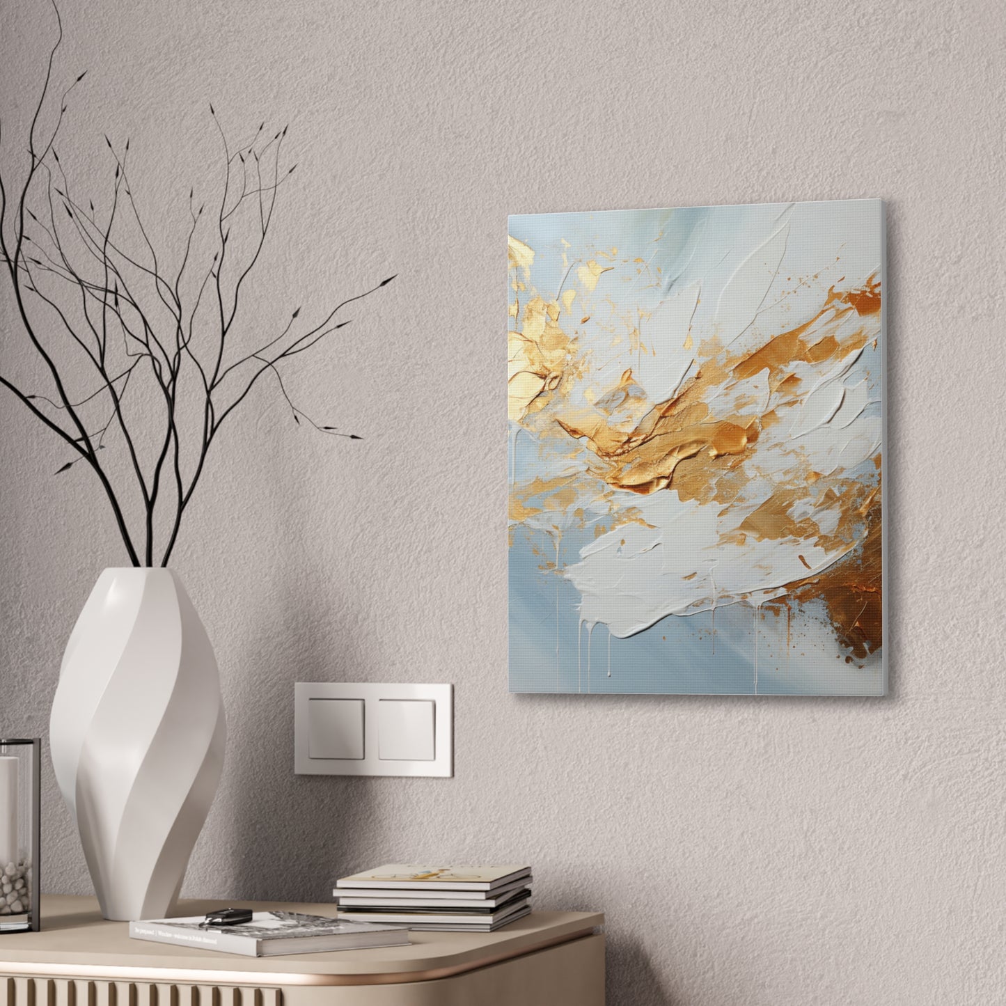 Acrylic Abstract Canvas Print - Richly Textured Artistry