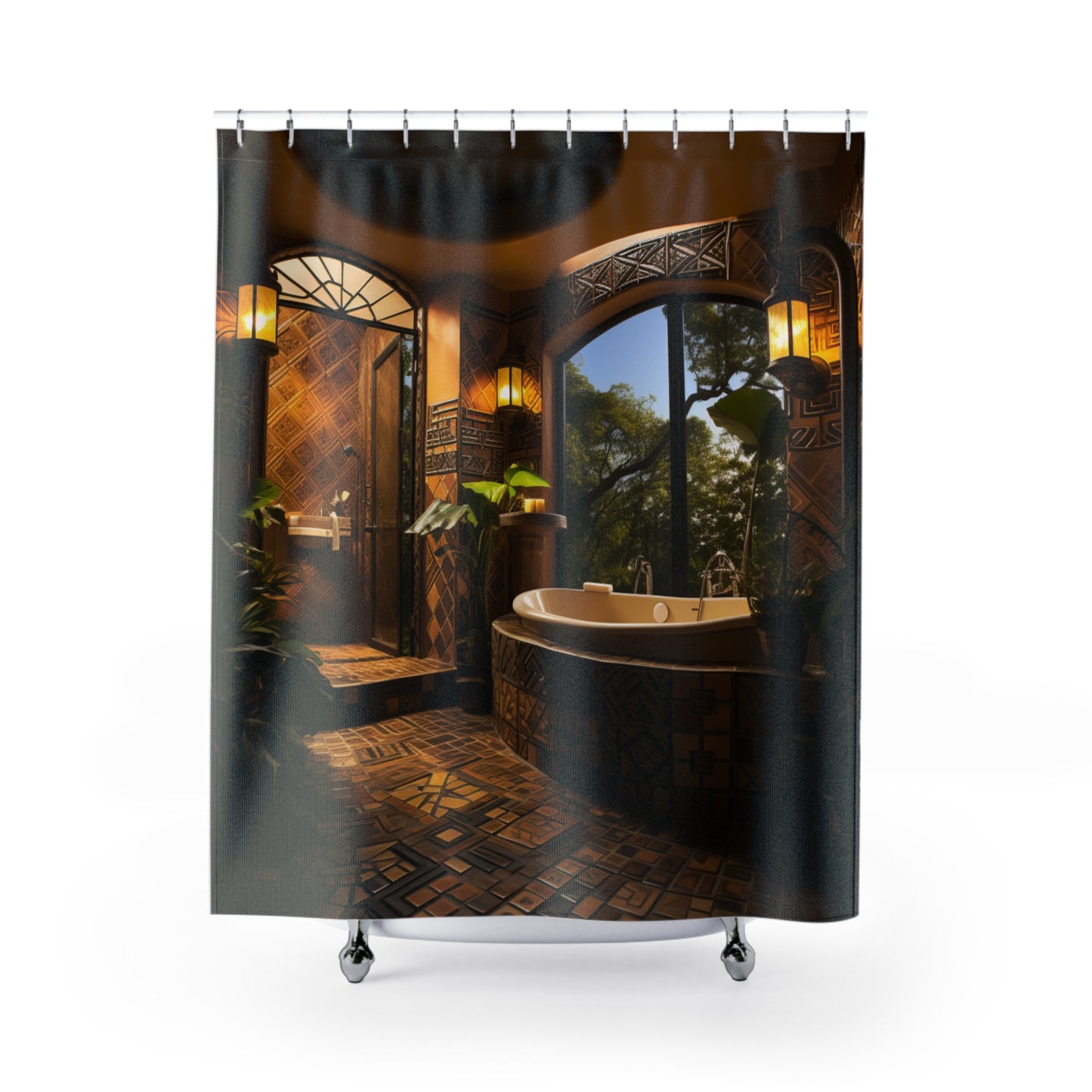 Heritage Tapestry Afro Centric Shower Curtain